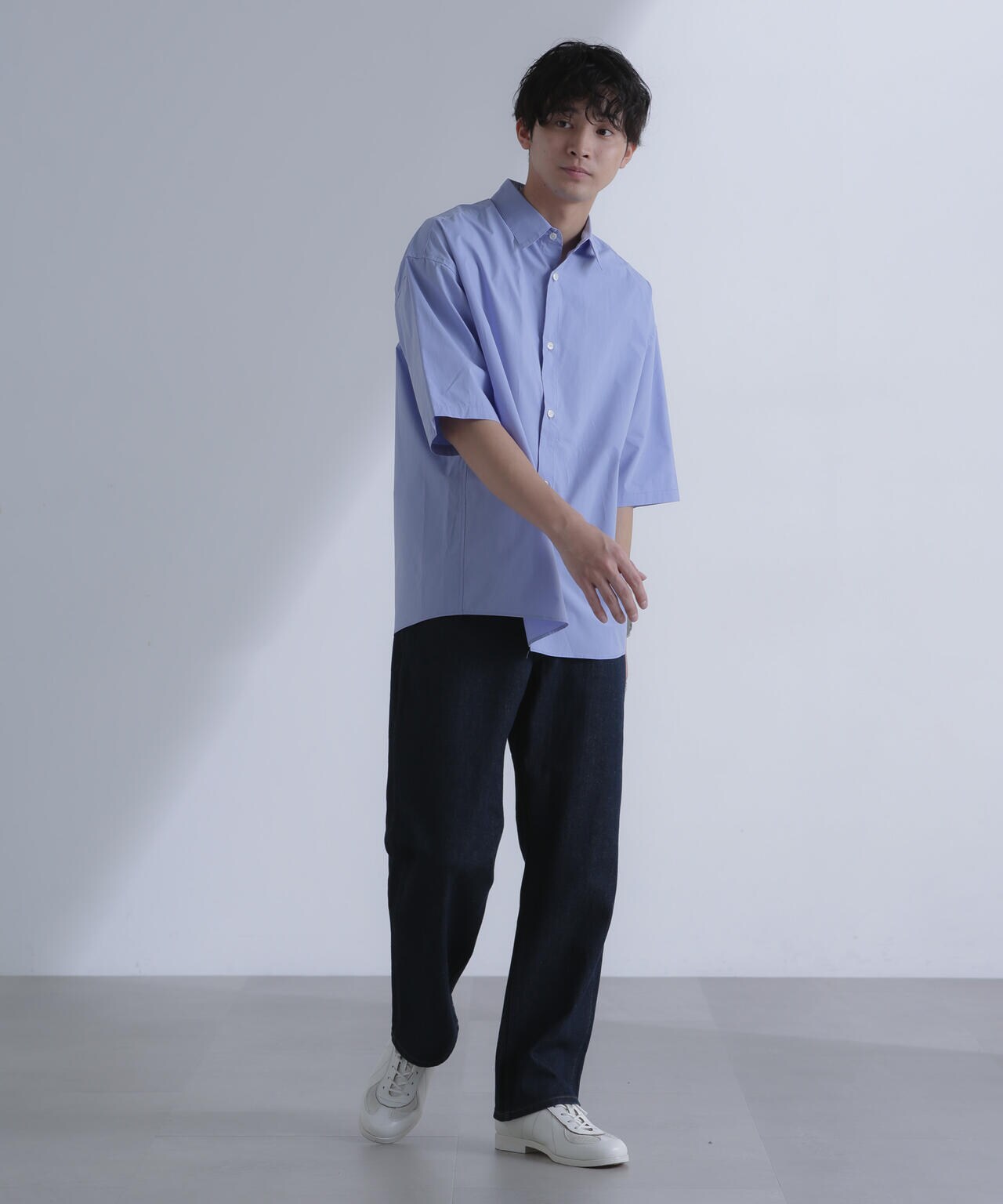 大人のワイドシャツ」レギュラーカラー 半袖