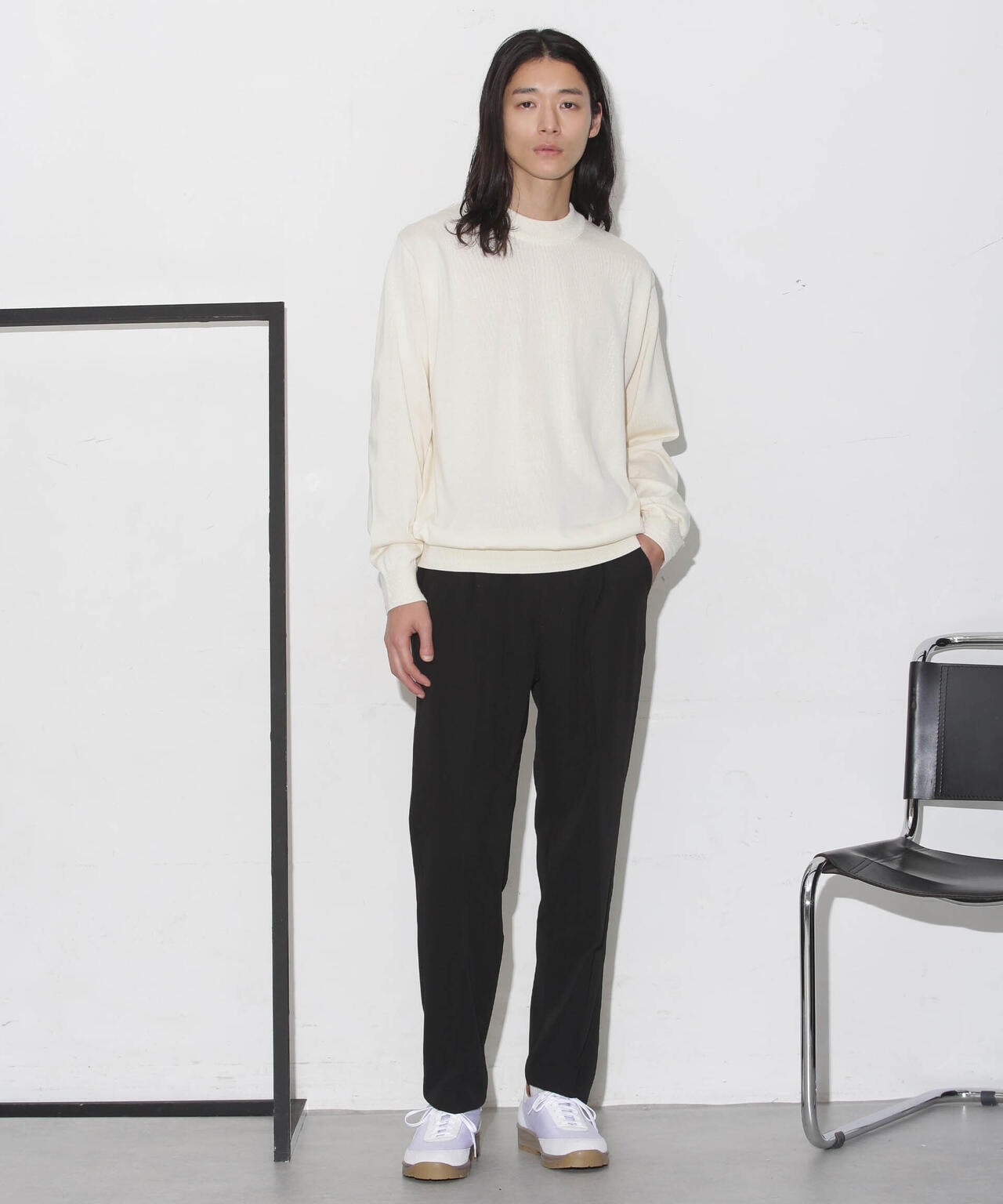 タフニット 」 モックネック ロングスリーブ