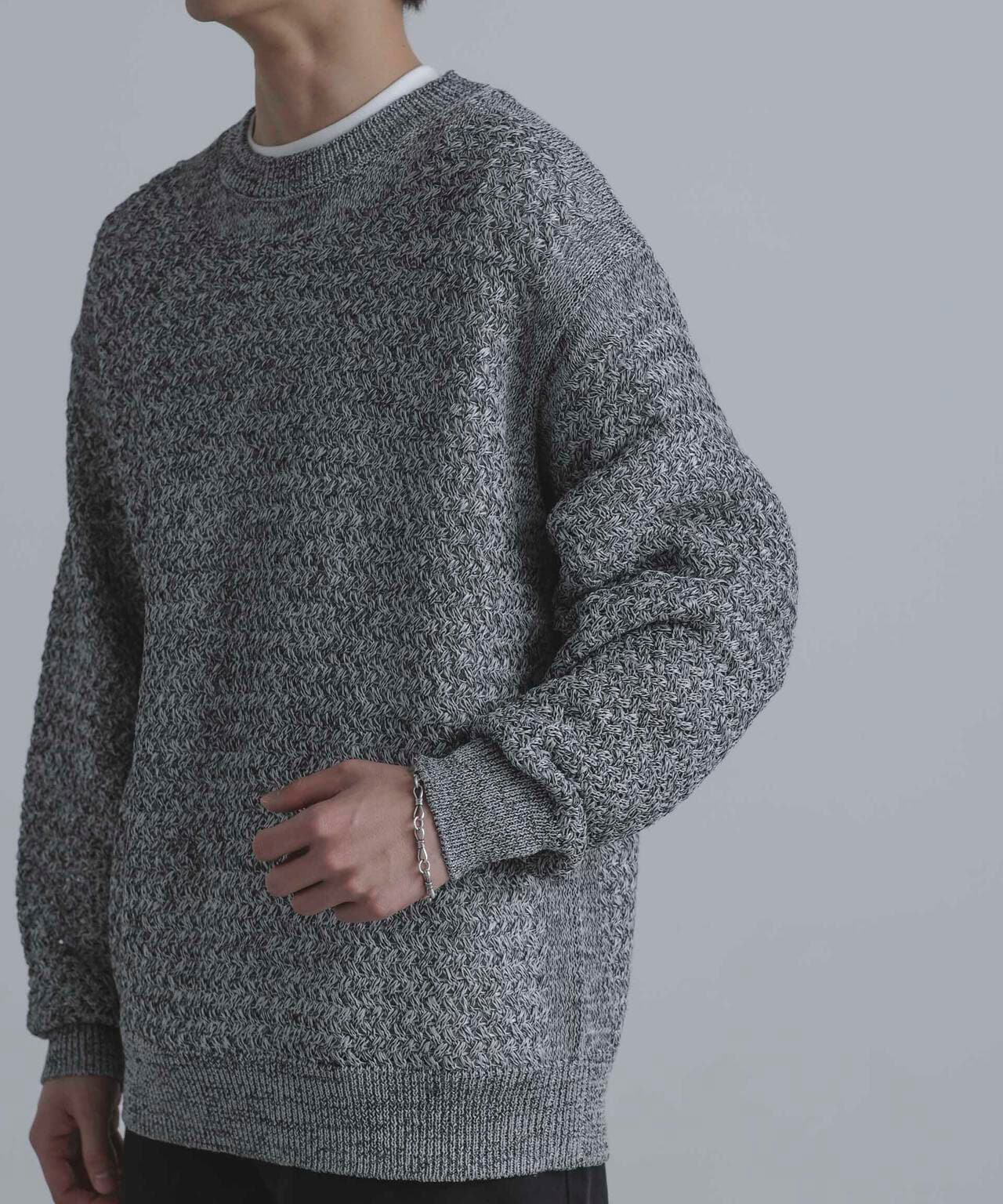 ストローヤーン ミックス プルオーバー