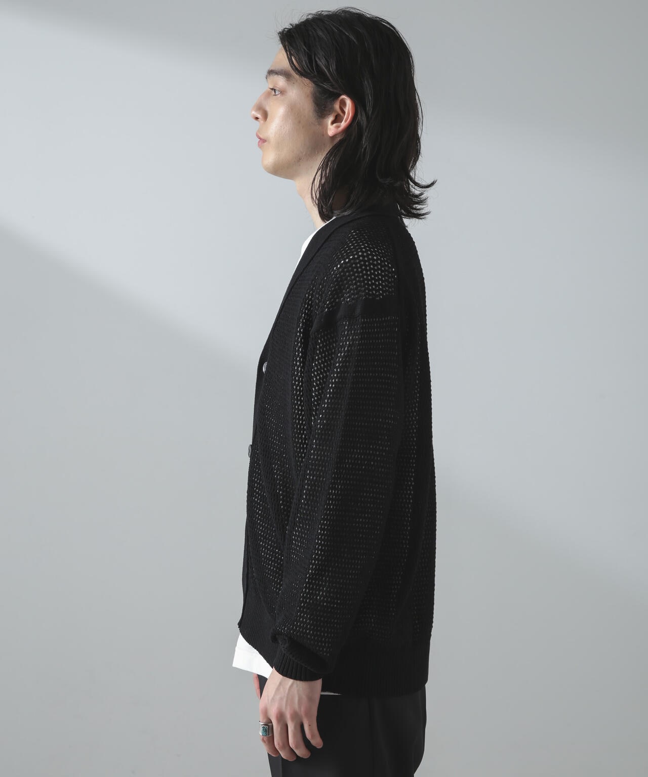 ギマアイレットボクシーニットカーディガン 6684122226