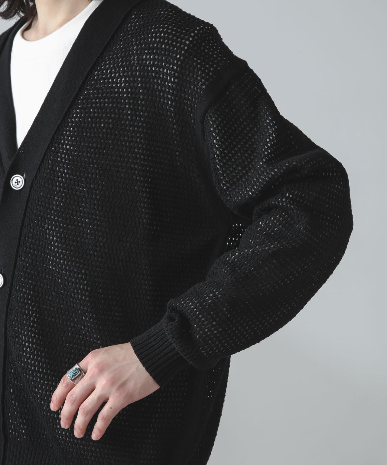 ギマアイレットボクシーニットカーディガン 6684122226