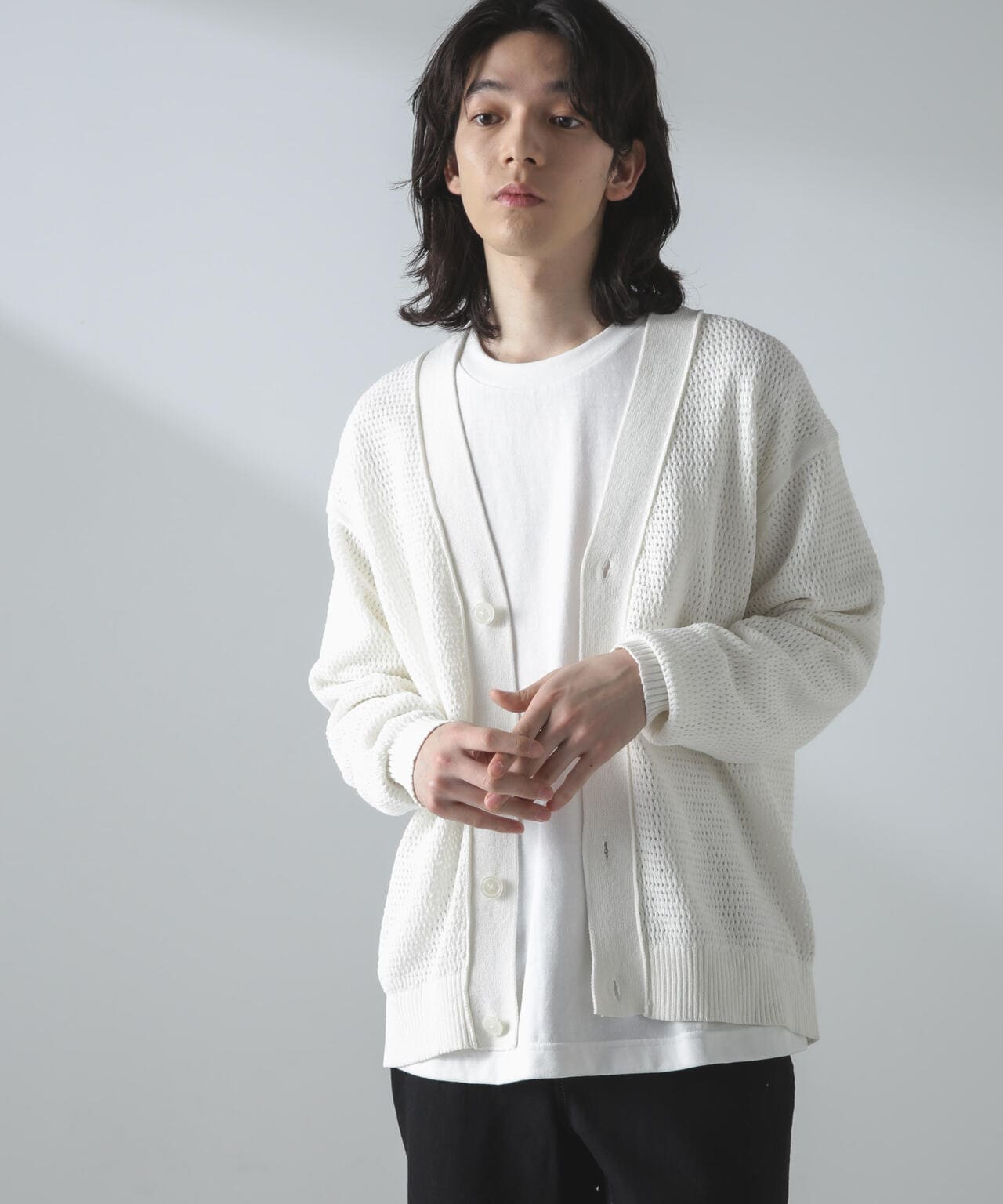 ギマアイレットボクシーニットカーディガン 6684122226