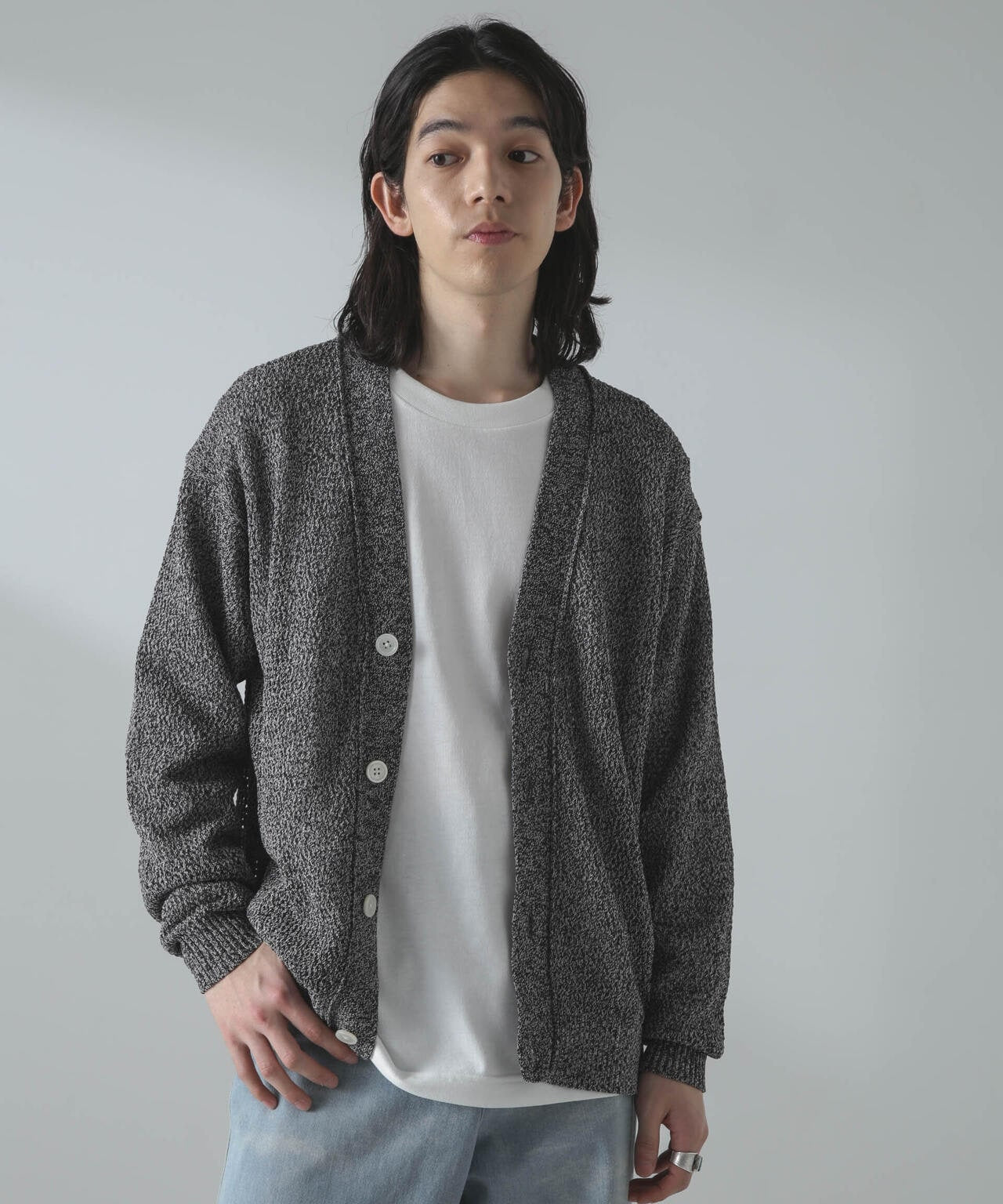 ギマアイレットボクシーニットカーディガン 6684122226