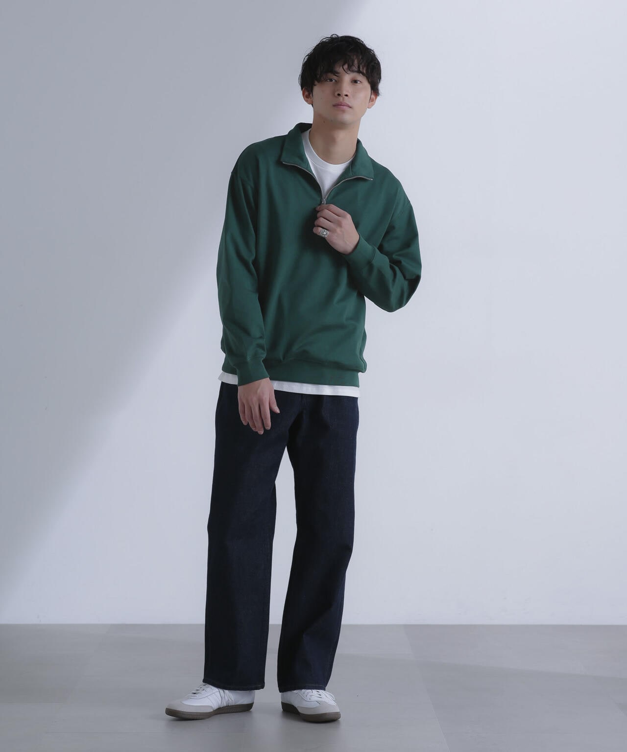 on ハーフジップ　ジャージ LSジャージハーフジップ BLU | DUARIG