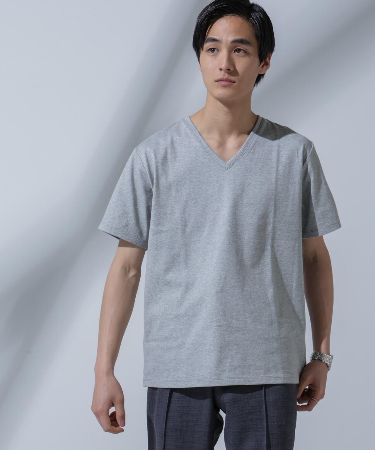 Anti Soaked(R)  汗染み防止 VネックTシャツ Anti Soaked (R) 汗染み 防止 Vネック Tシャツ