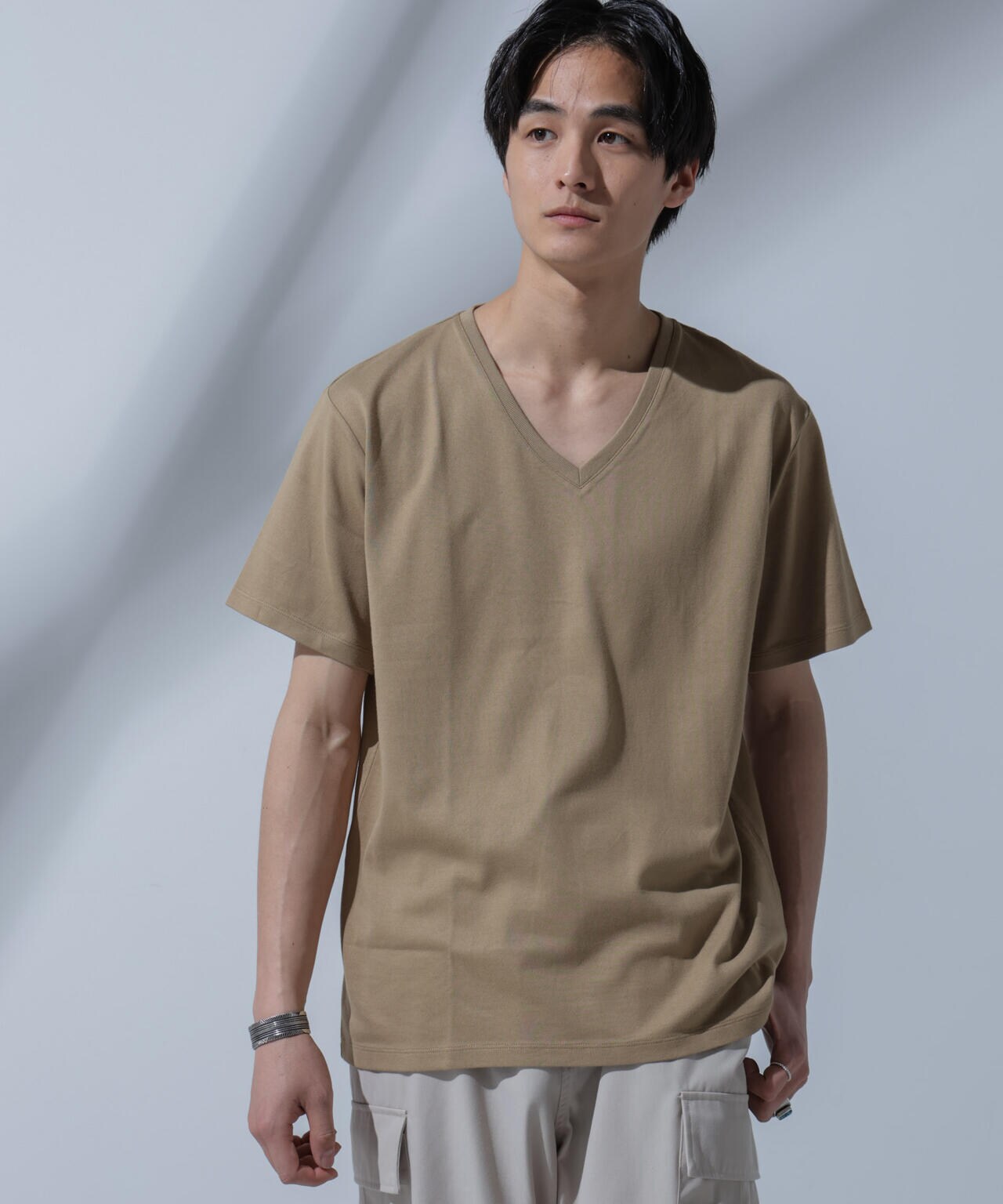 Anti Soaked(R)  汗染み防止 VネックTシャツ Anti Soaked (R) 汗染み 防止 Vネック Tシャツ