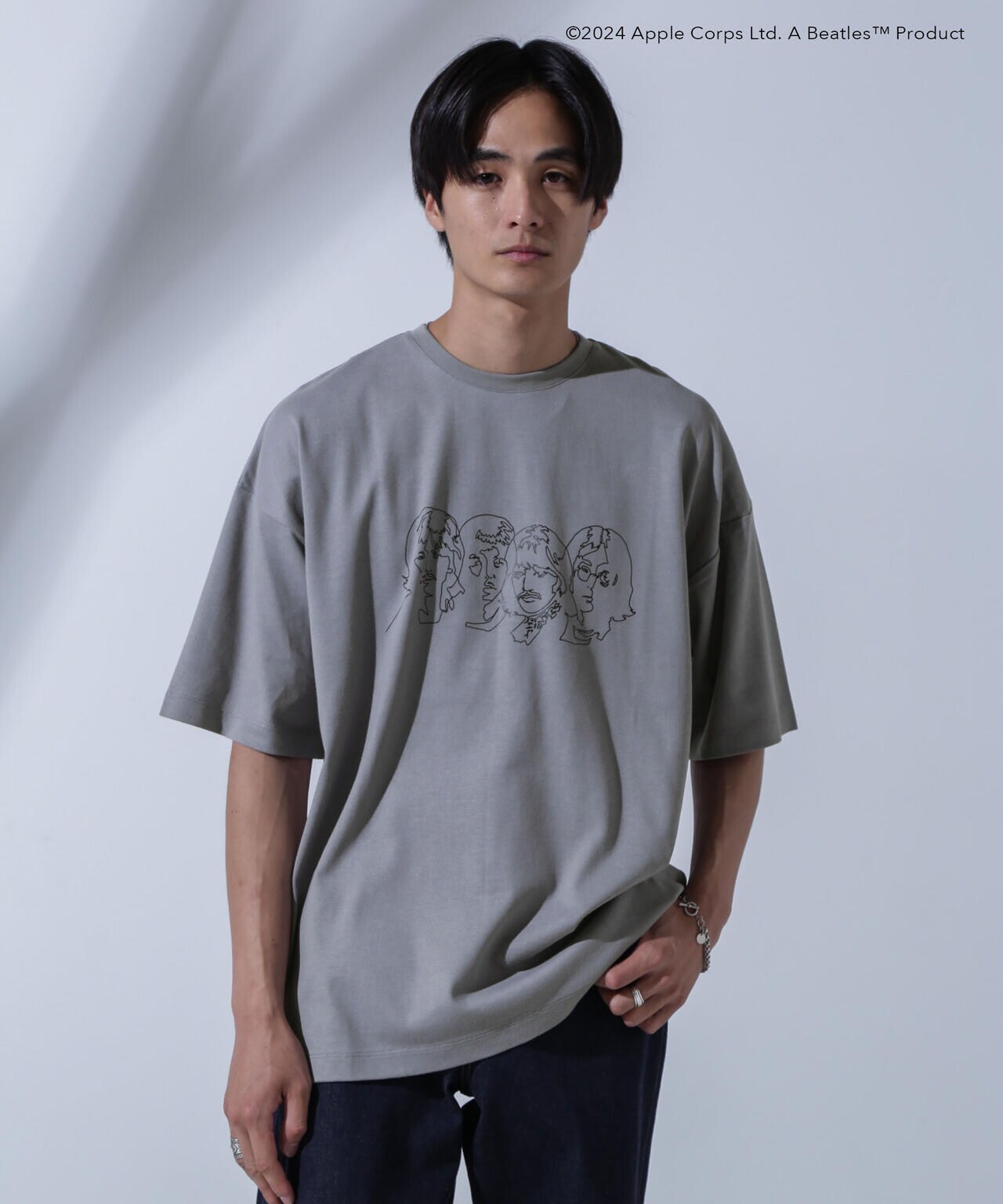 GOOD ROCK SPEED×Anti Soaked(R)  汗染み防止 「THE BEATLES 」1 クルーネックビッグTシャツ 6684124242