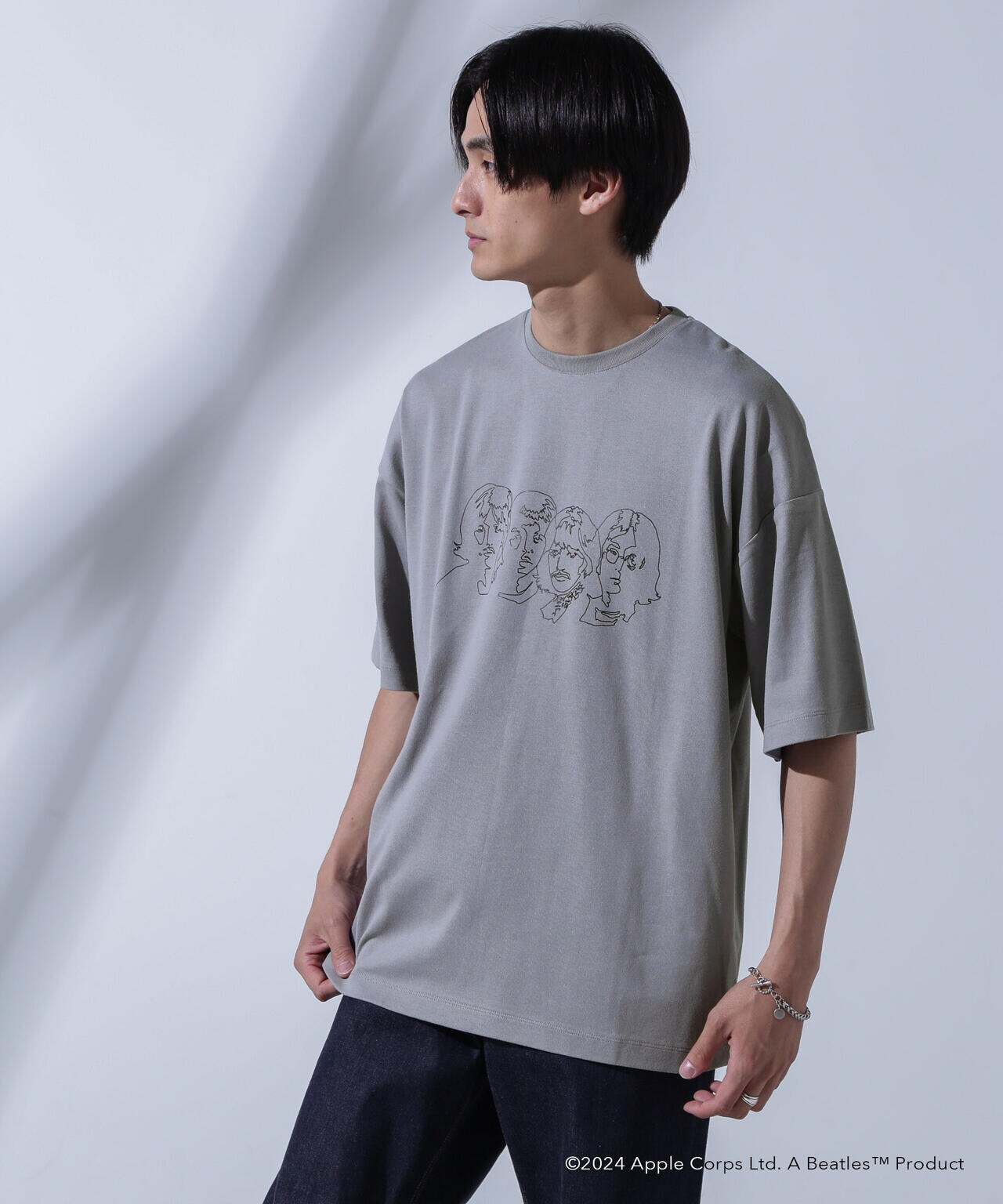 GOOD ROCK SPEED×Anti Soaked(R)  汗染み防止 「THE BEATLES 」1 クルーネックビッグTシャツ 6684124242