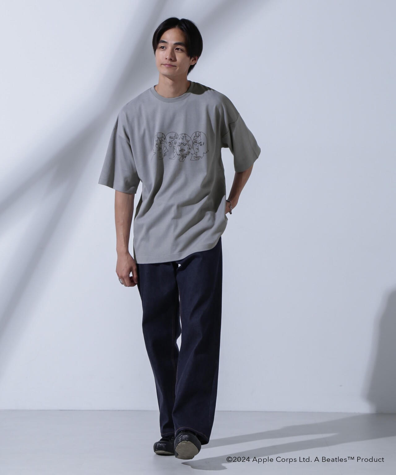 GOOD ROCK SPEED×Anti Soaked(R)  汗染み防止 「THE BEATLES 」1 クルーネックビッグTシャツ 6684124242