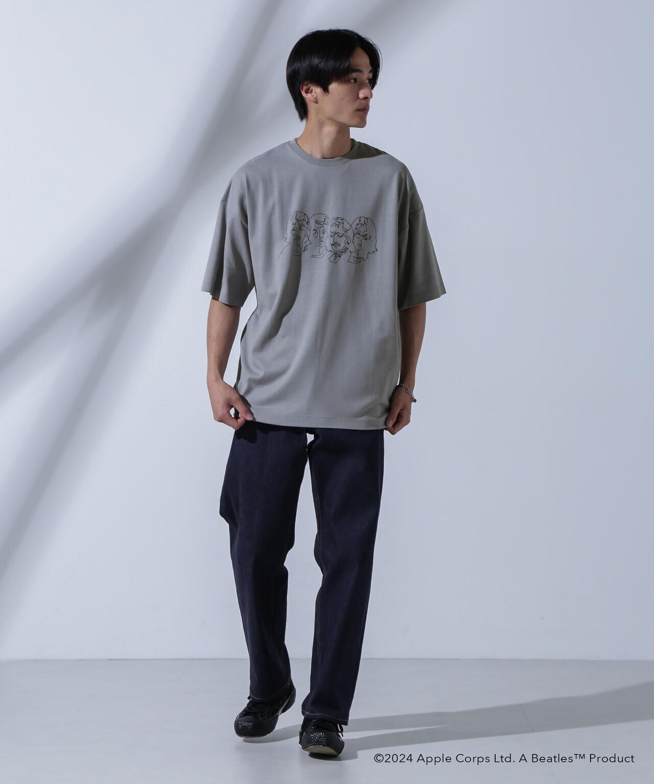 GOOD ROCK SPEED×Anti Soaked(R)  汗染み防止 「THE BEATLES 」1 クルーネックビッグTシャツ 6684124242