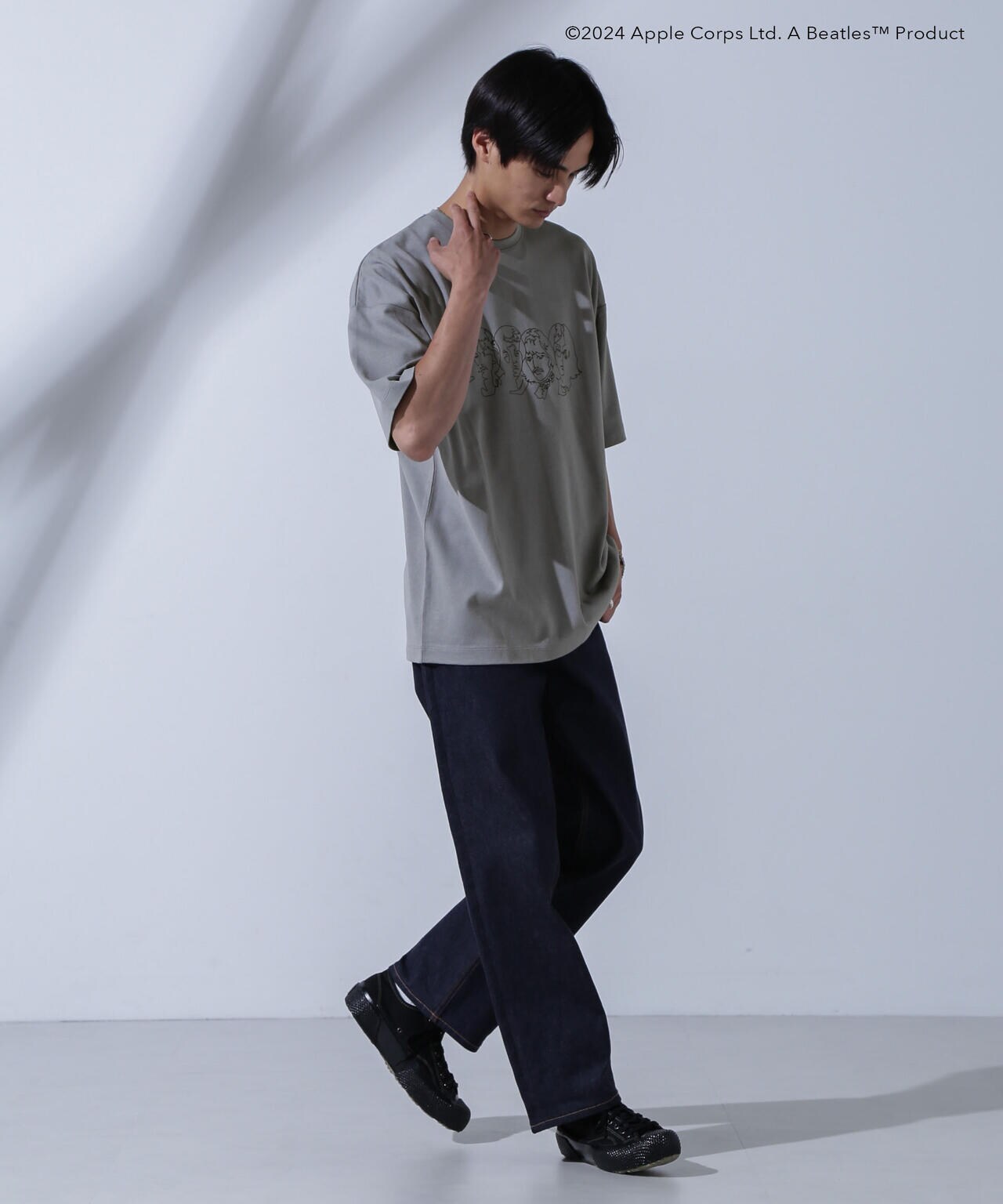 GOOD ROCK SPEED×Anti Soaked(R)  汗染み防止 「THE BEATLES 」1 クルーネックビッグTシャツ 6684124242