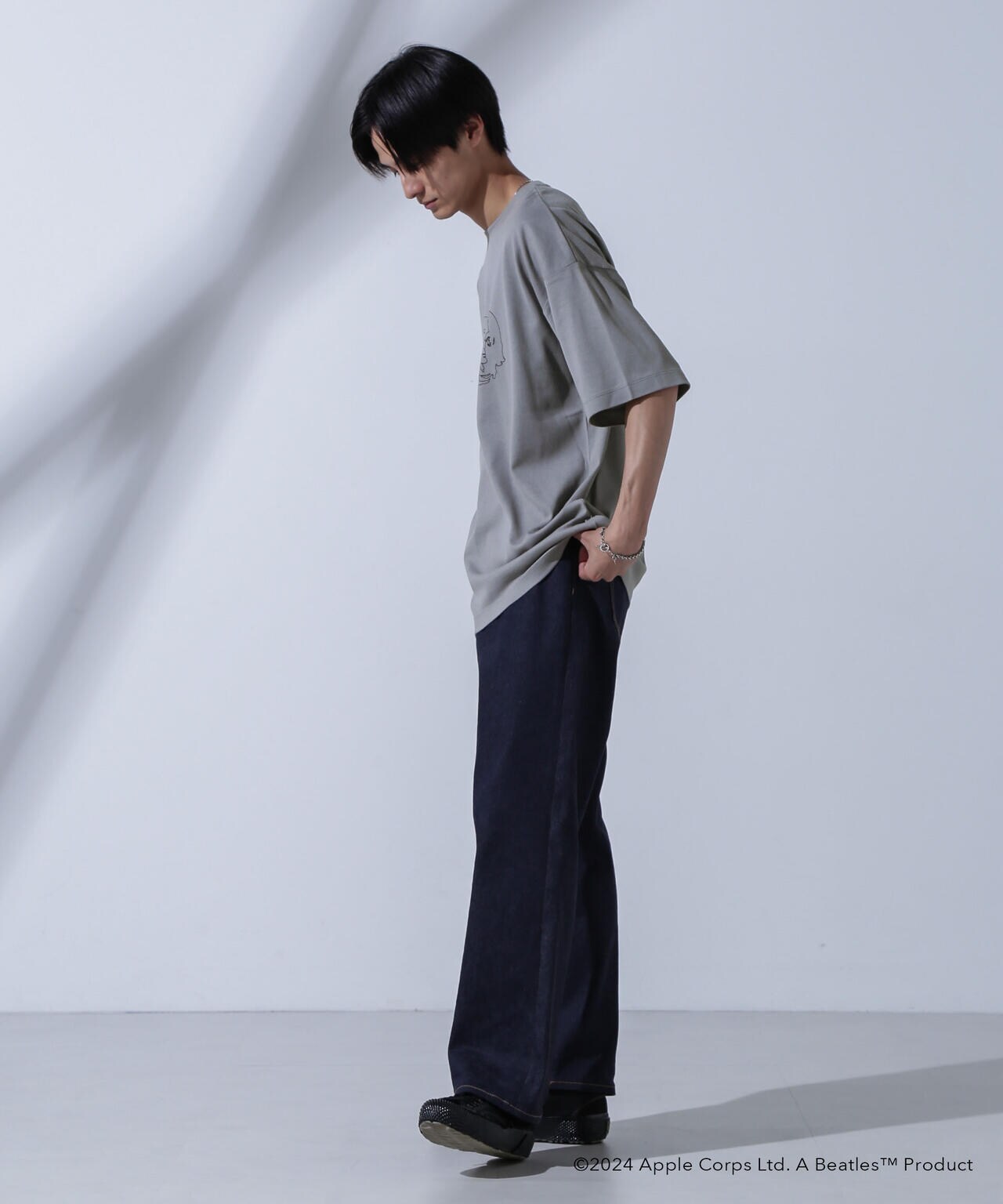 GOOD ROCK SPEED×Anti Soaked(R)  汗染み防止 「THE BEATLES 」1 クルーネックビッグTシャツ 6684124242