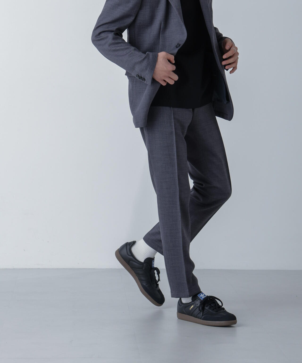 「N TROUSERS」Reflax(R)スラブツイルストレッチパンツ（セットアップ可） 6684129203