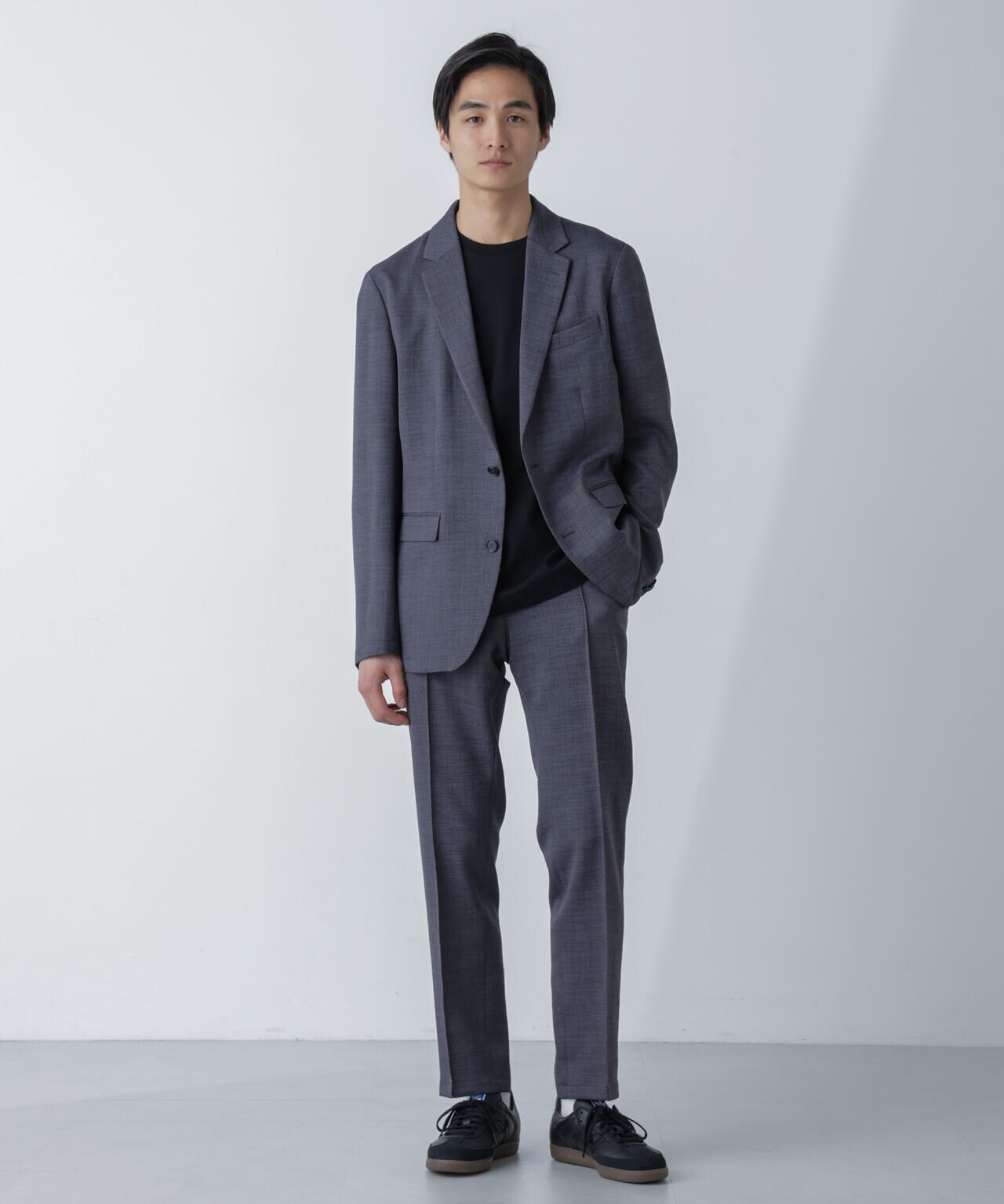 「N TROUSERS」Reflax(R)スラブツイルストレッチパンツ（セットアップ可） 6684129203