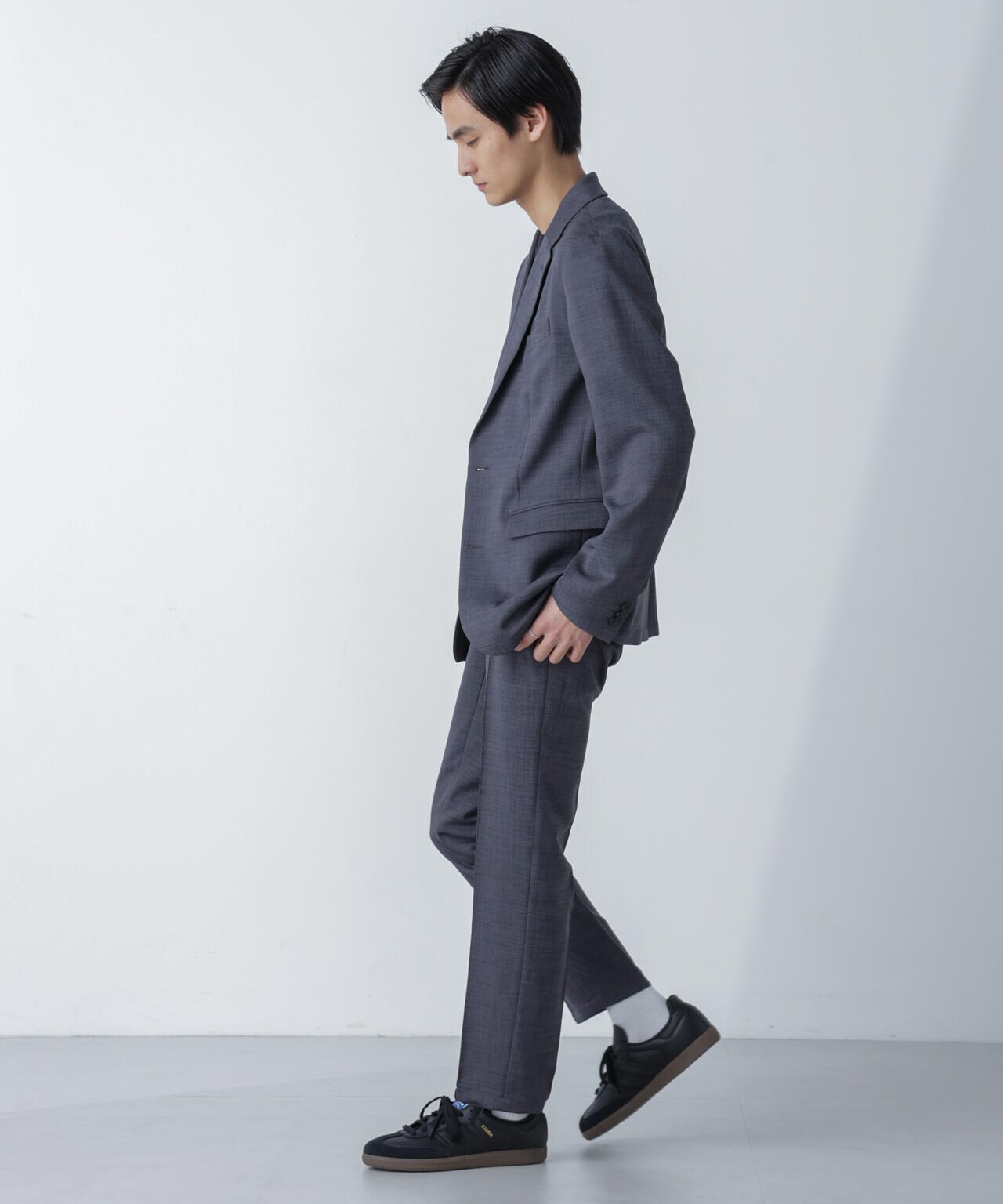 「N TROUSERS」Reflax(R)スラブツイルストレッチパンツ（セットアップ可） 6684129203