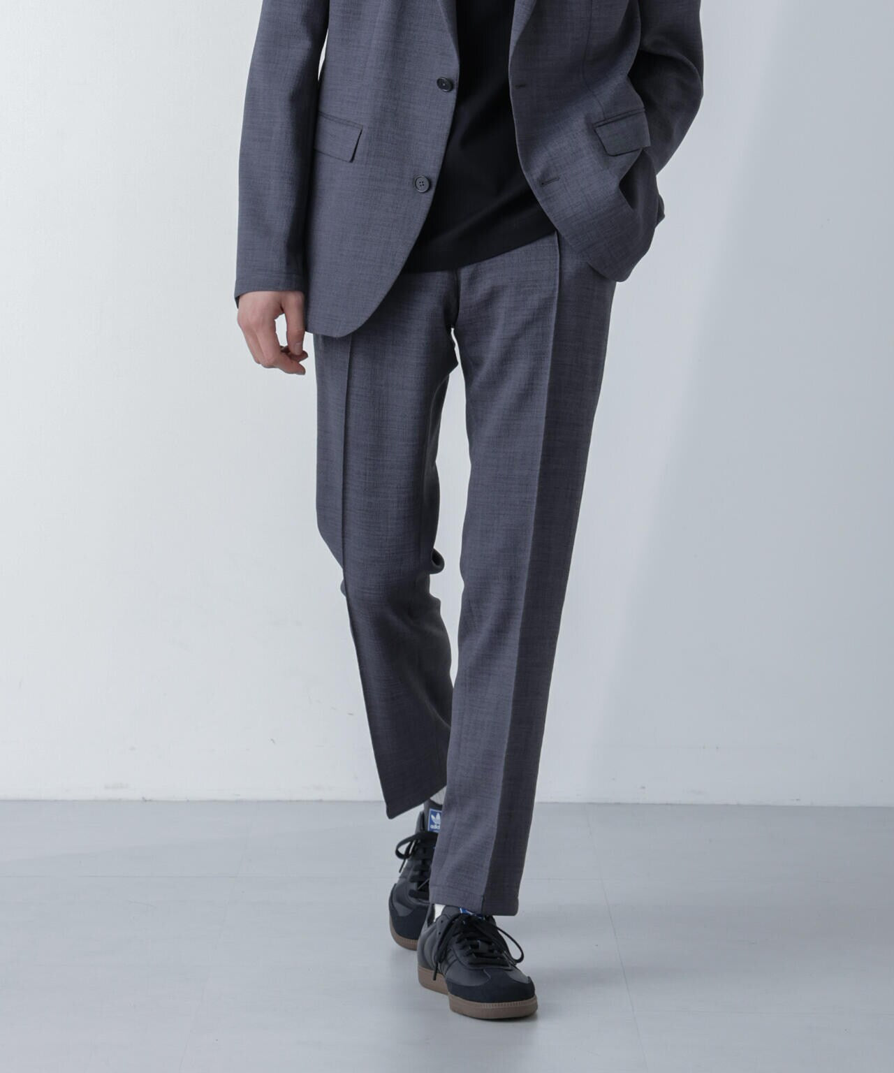 「N TROUSERS」Reflax(R)スラブツイルストレッチパンツ（セットアップ可） 6684129203