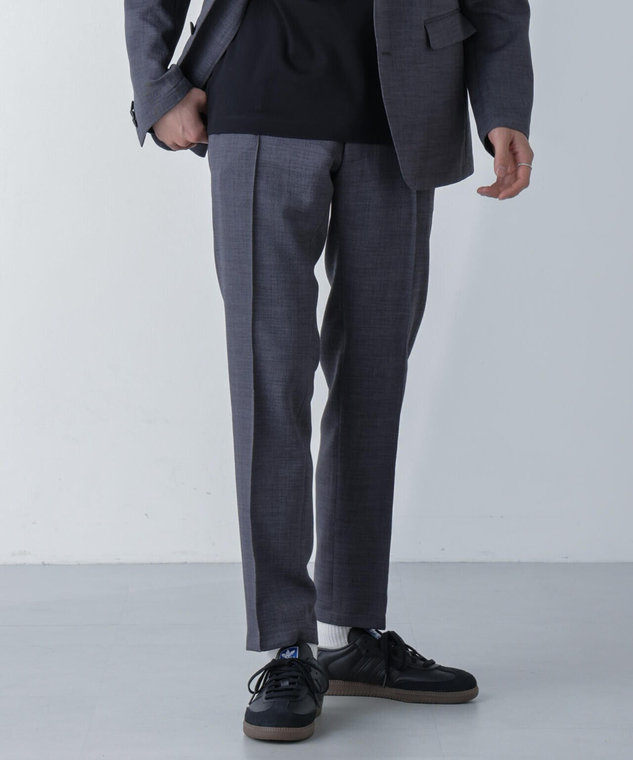 「N TROUSERS」Reflax(R)スラブツイルストレッチパンツ（セットアップ可） 6684129203