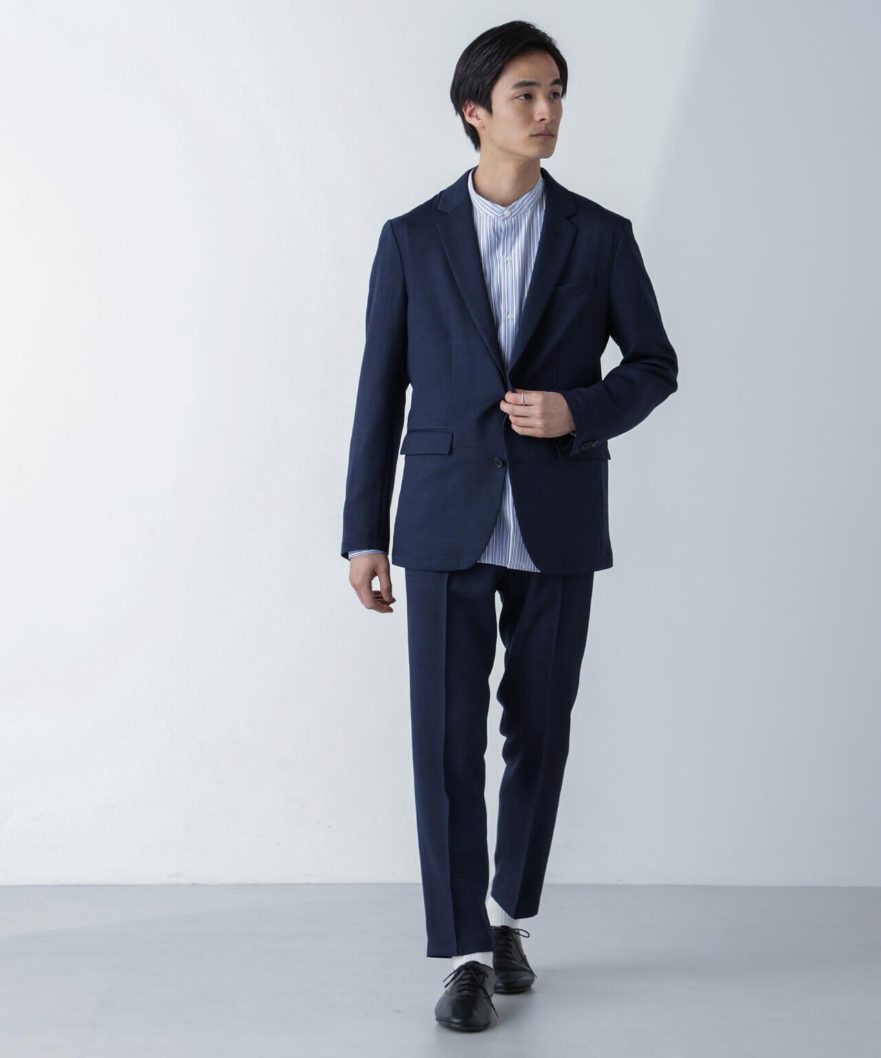 「N TROUSERS」Reflax(R)スラブツイルストレッチパンツ（セットアップ可） 6684129203