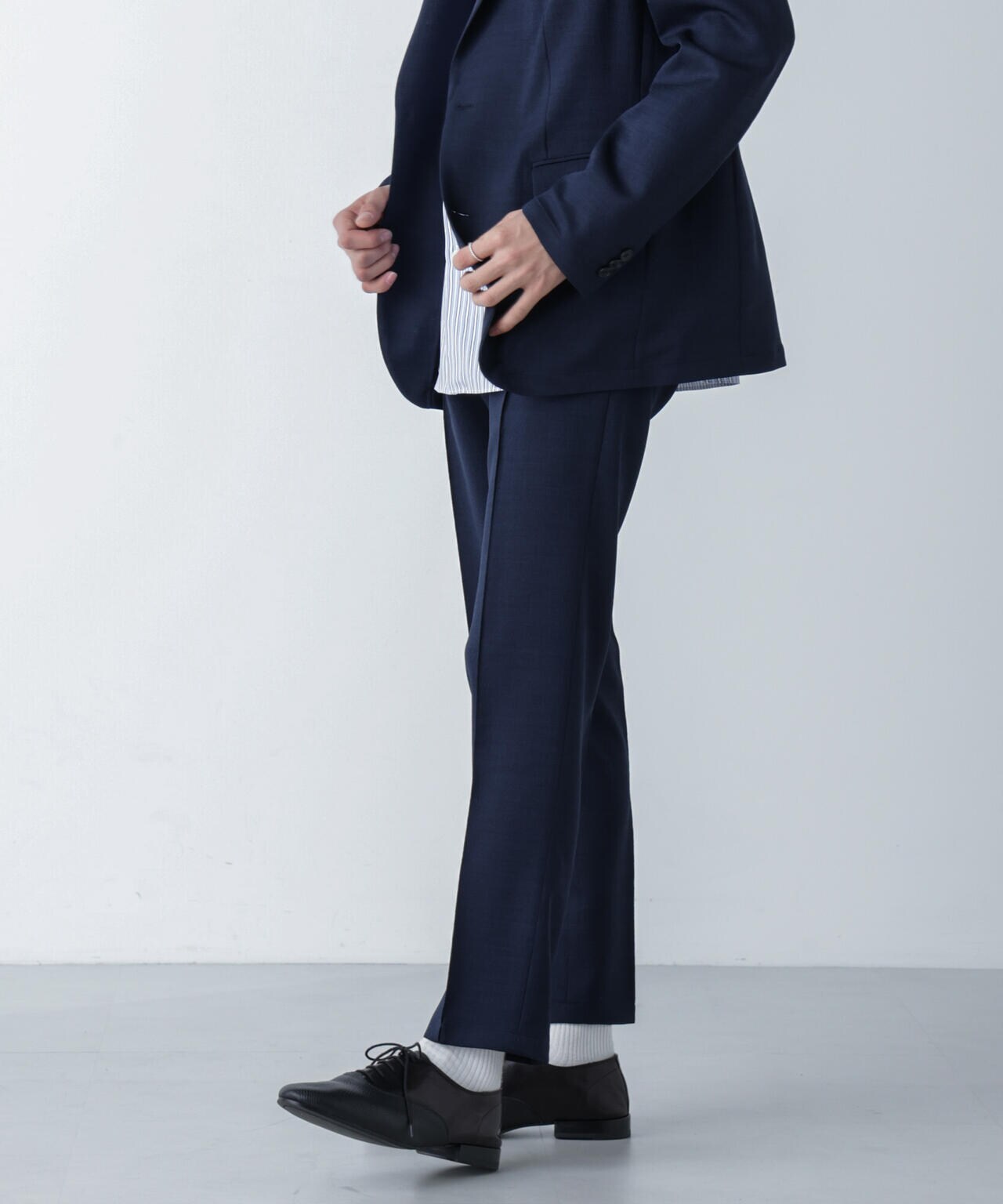 「N TROUSERS」Reflax(R)スラブツイルストレッチパンツ（セットアップ可） 6684129203