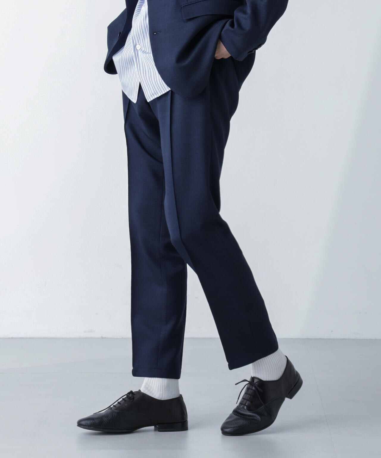 「N TROUSERS」Reflax(R)スラブツイルストレッチパンツ（セットアップ可） 6684129203