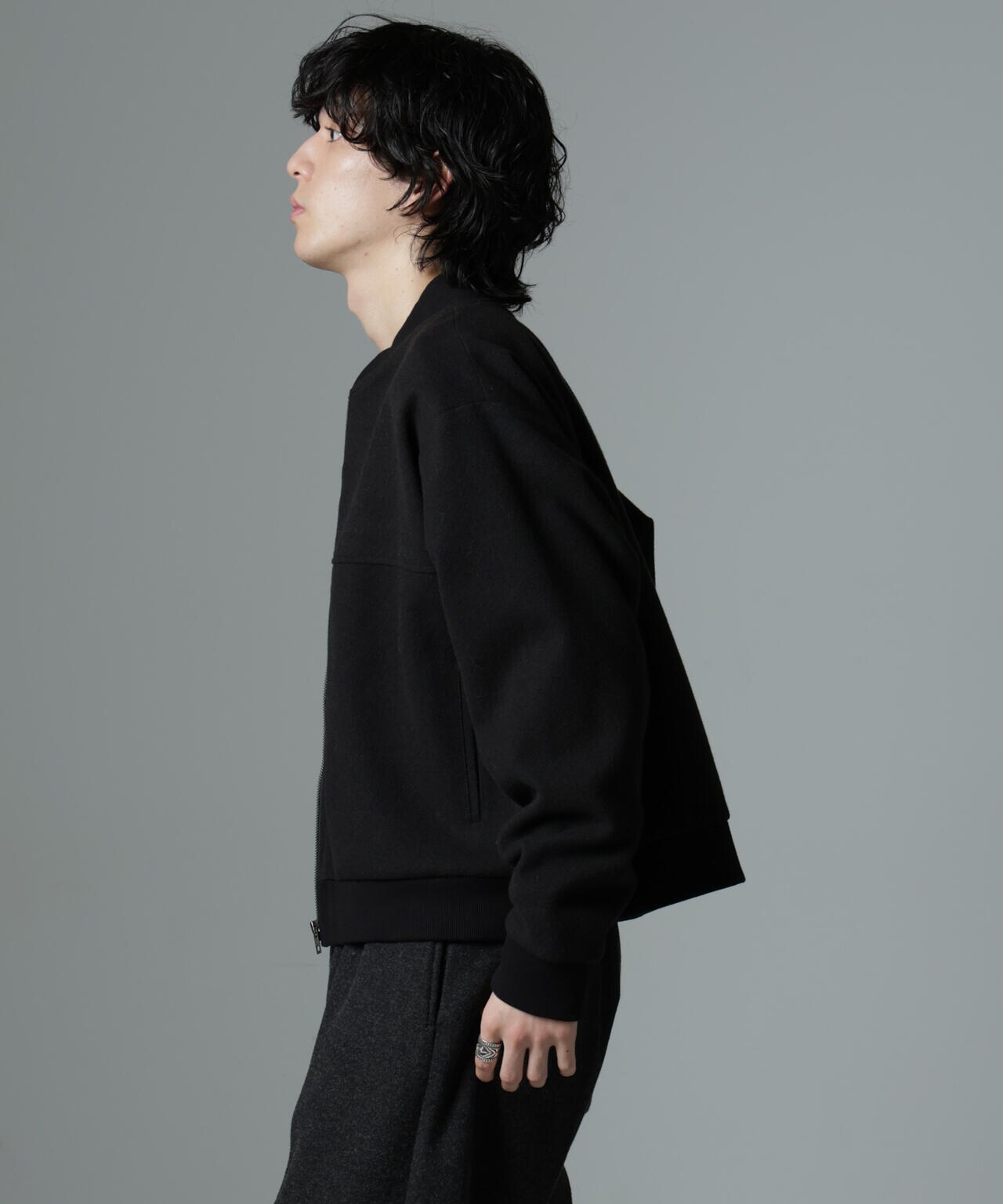 【サイズ交換OK】 NJ/CLUB」 メルトン カルゼ ブルゾン 服&ファッション小物