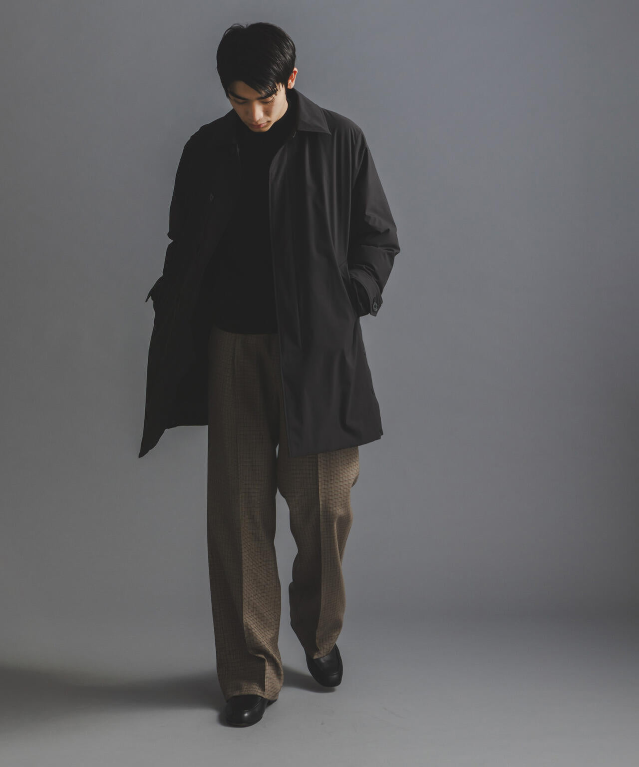ナノユニバース × 西川ダウン コラボ ステンカラーコート 内側