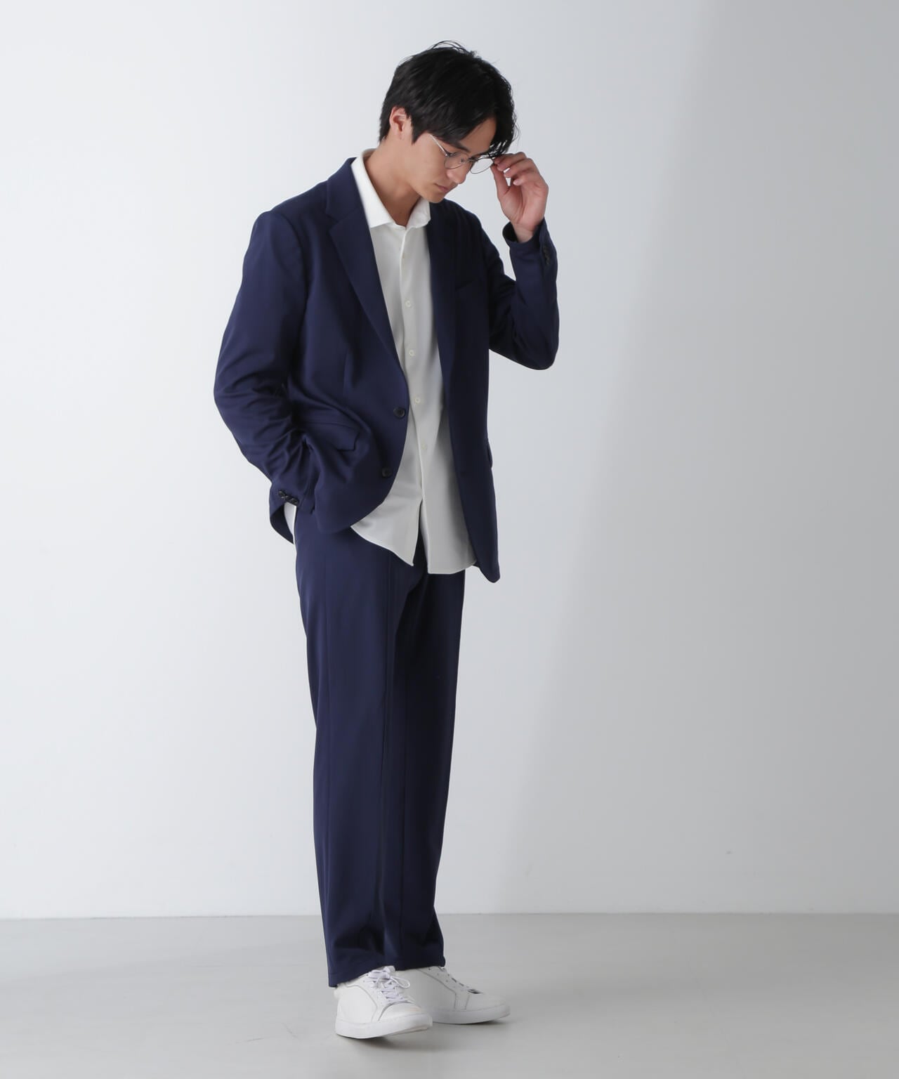 極美品☆【ナノユニバース】Nジャケット　セットアップ　アンコン　超軽量 N JACKET PREMIUM」 AQUA RHYTHM(R) ストレッチ ジャケット