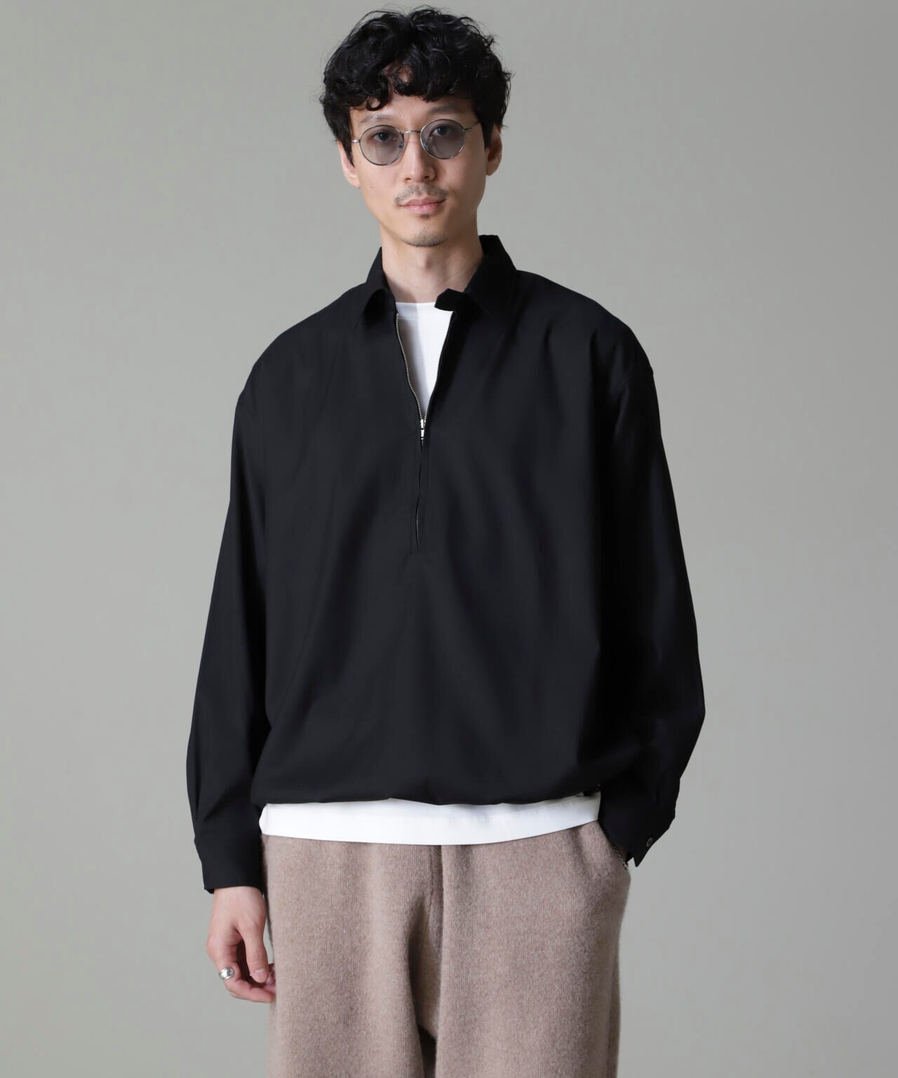 CARREMAN ハーフジップバルーンポロ 6684220204