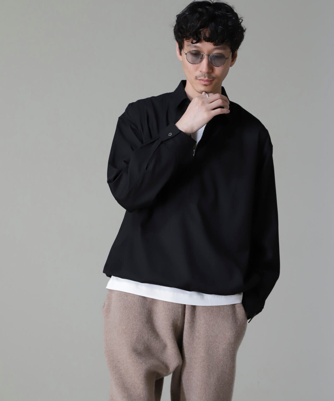 CARREMAN ハーフジップバルーンポロ 6684220204