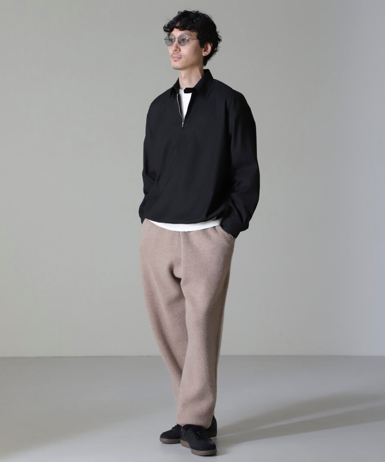 CARREMAN ハーフジップバルーンポロ 6684220204