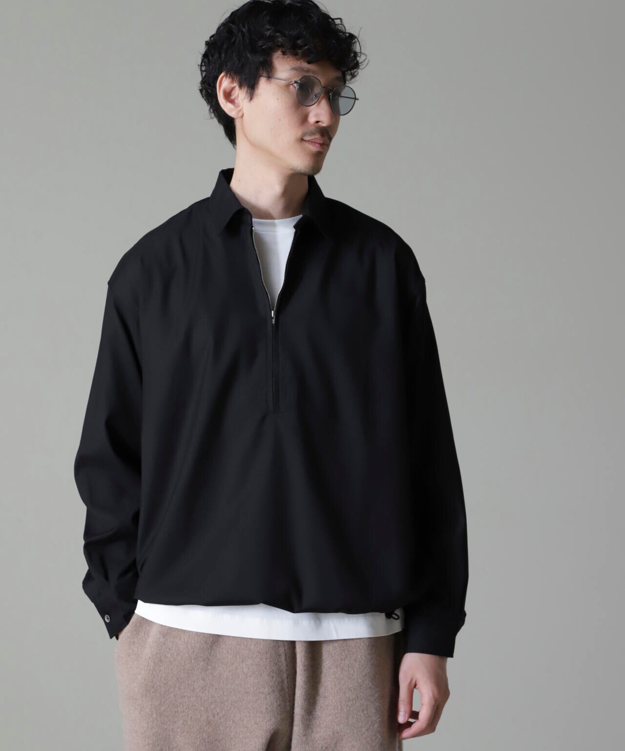 CARREMAN ハーフジップバルーンポロ 6684220204