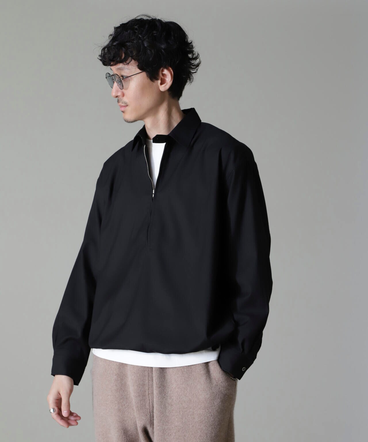 CARREMAN ハーフジップバルーンポロ 6684220204