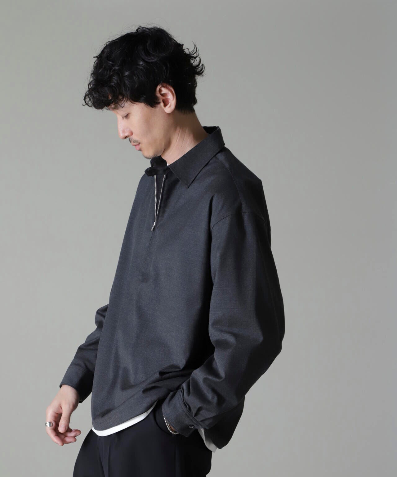 CARREMAN ハーフジップバルーンポロ 6684220204