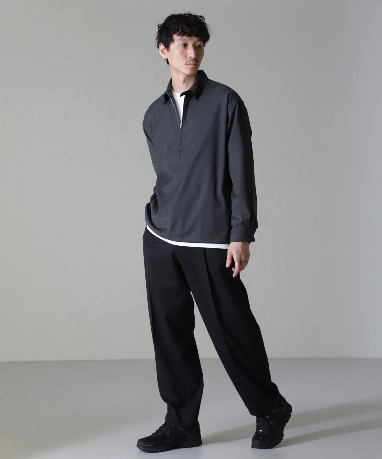 CARREMAN ハーフジップバルーンポロ 6684220204