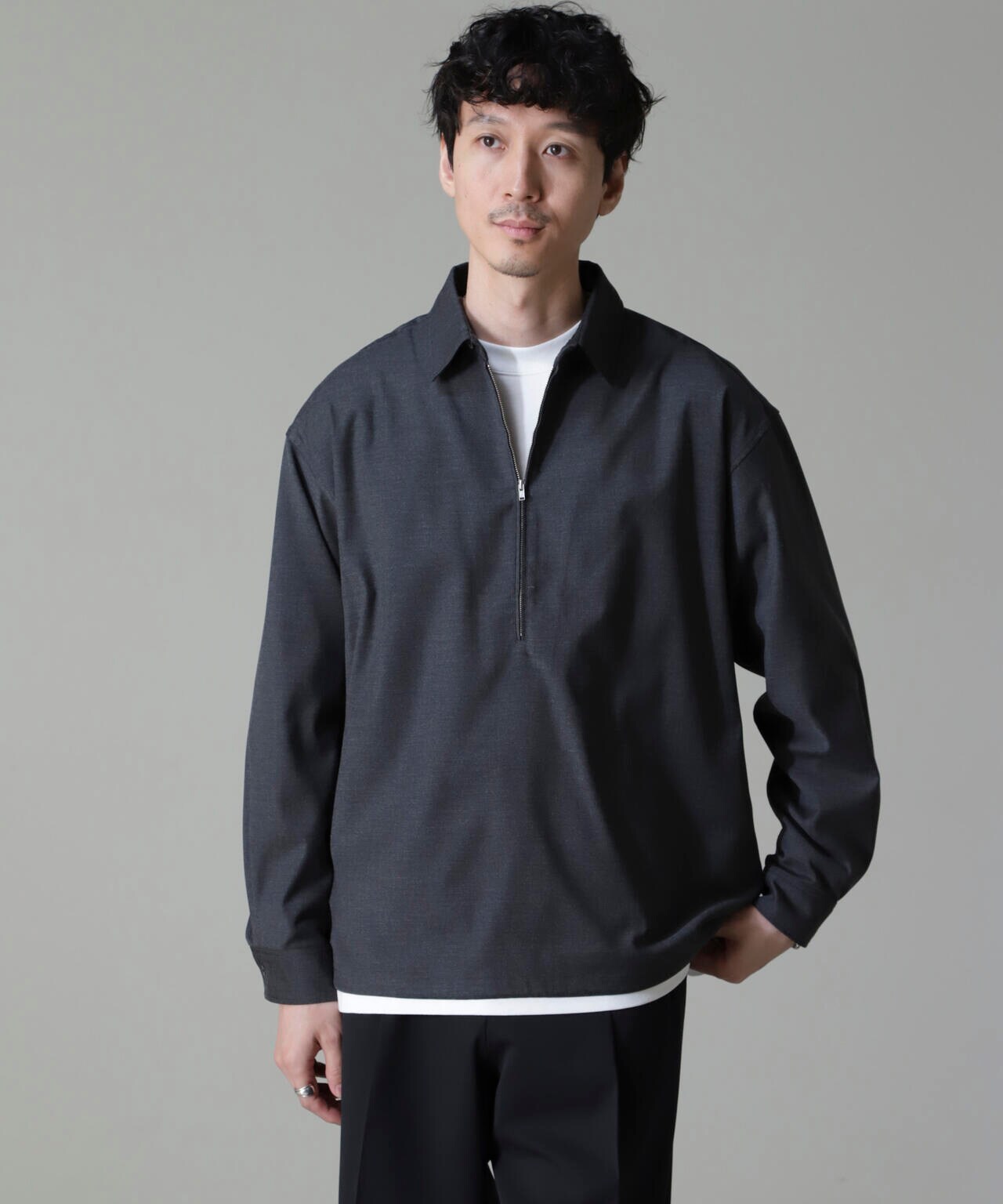 CARREMAN ハーフジップバルーンポロ 6684220204