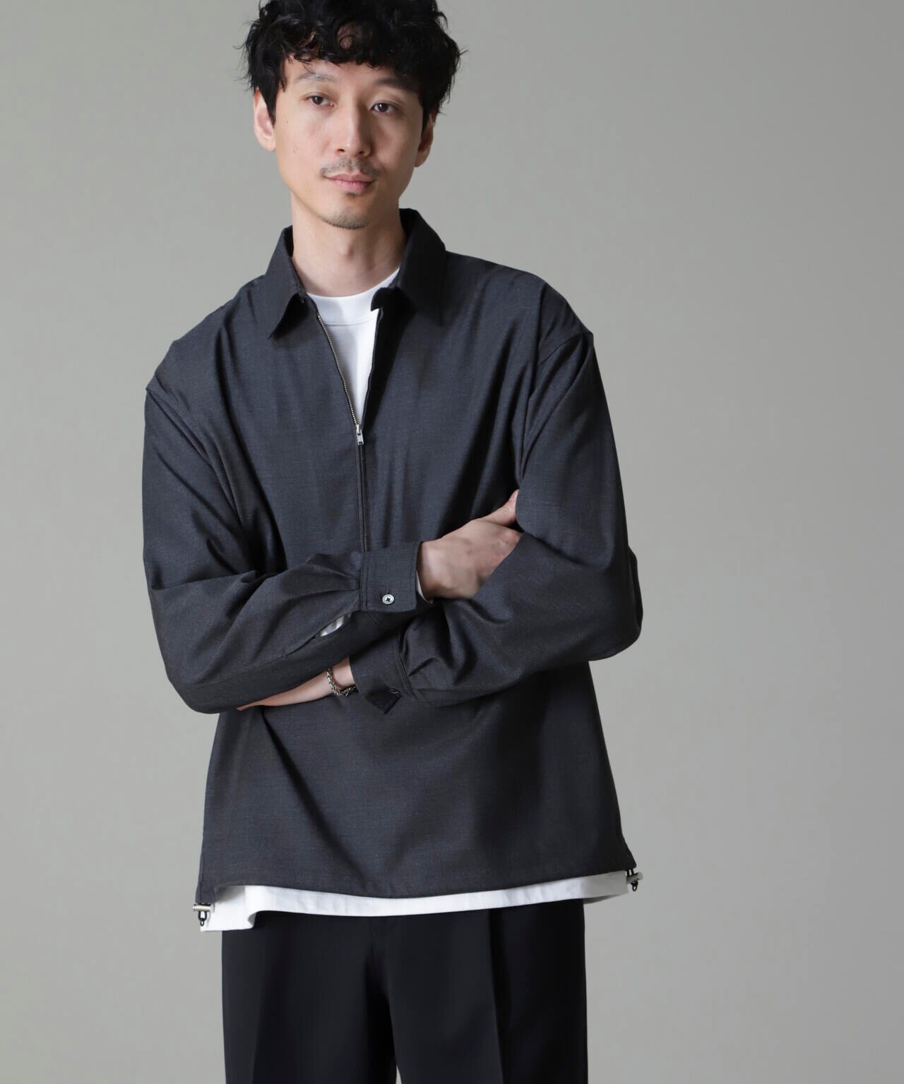 CARREMAN ハーフジップバルーンポロ 6684220204