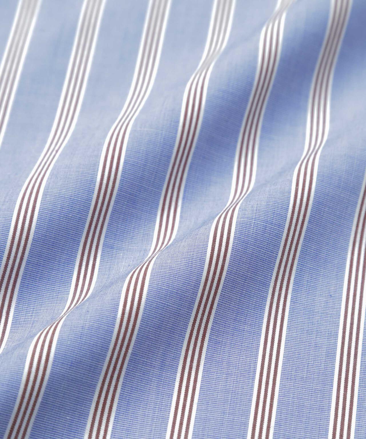 セミワイドストライプクレリックシャツ 6684220221