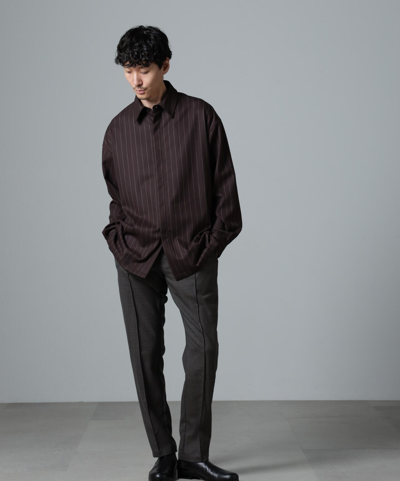 【PHOEBE PHILO】2wayカラー シャツドレス ピンストライプ STB1124F0205_zo_a300.jpg