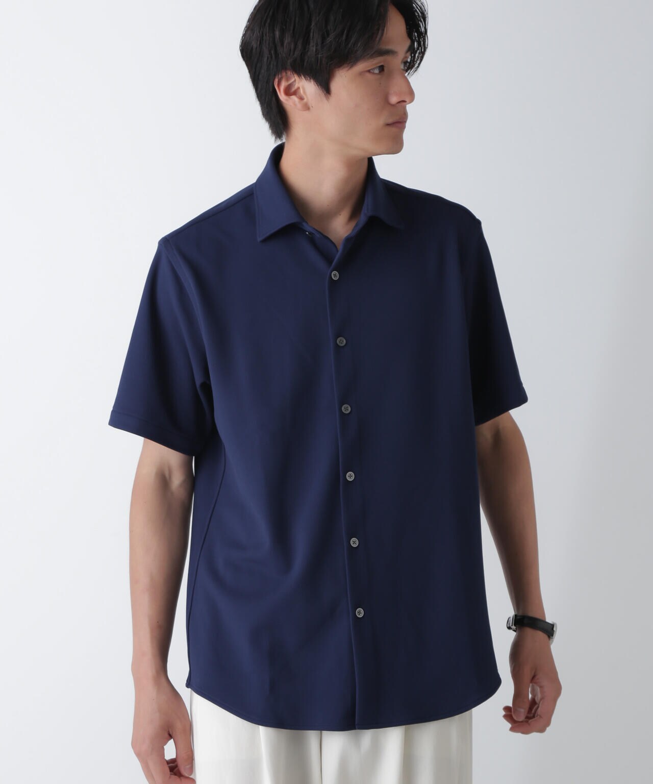 ｢N SHIRTS｣AQUA RHYTHM(R)鹿の子シャツ 半袖 6684221202