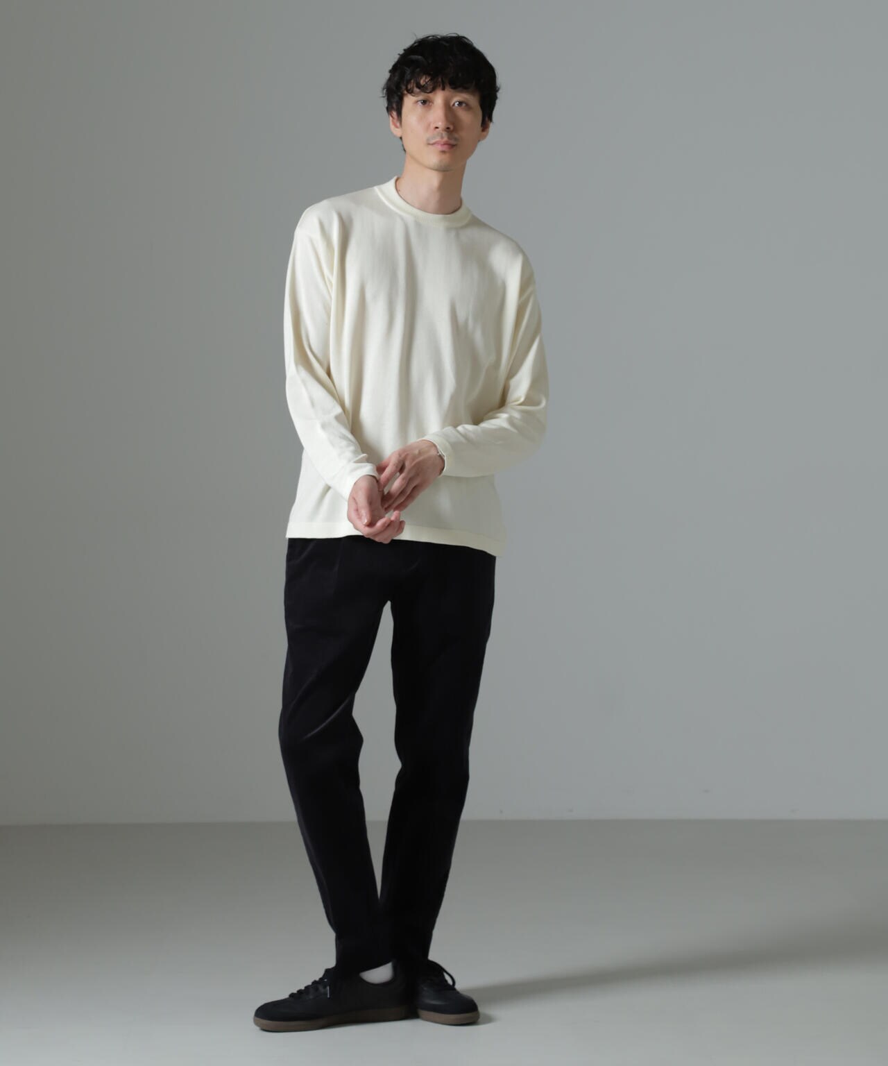 ナノ・ユニバース タフニット ジャケT ロングスリーブ メンズ Lサイズ タフニット」ジャケT 長袖