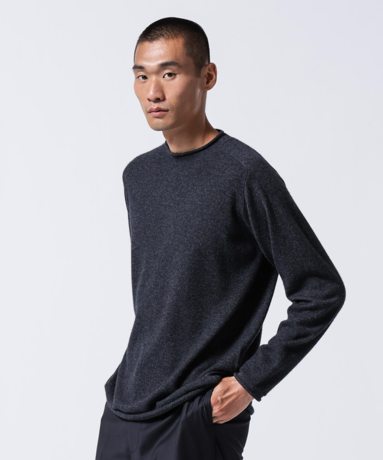 ASSEMBLANC (アッサンブロン)」カシミヤ ブレンド リラックス セーター