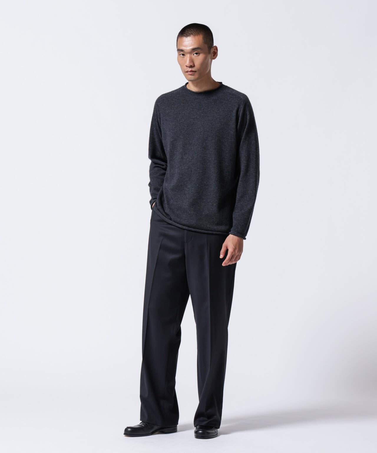 ASSEMBLANC (アッサンブロン)」カシミヤ ブレンド リラックス セーター