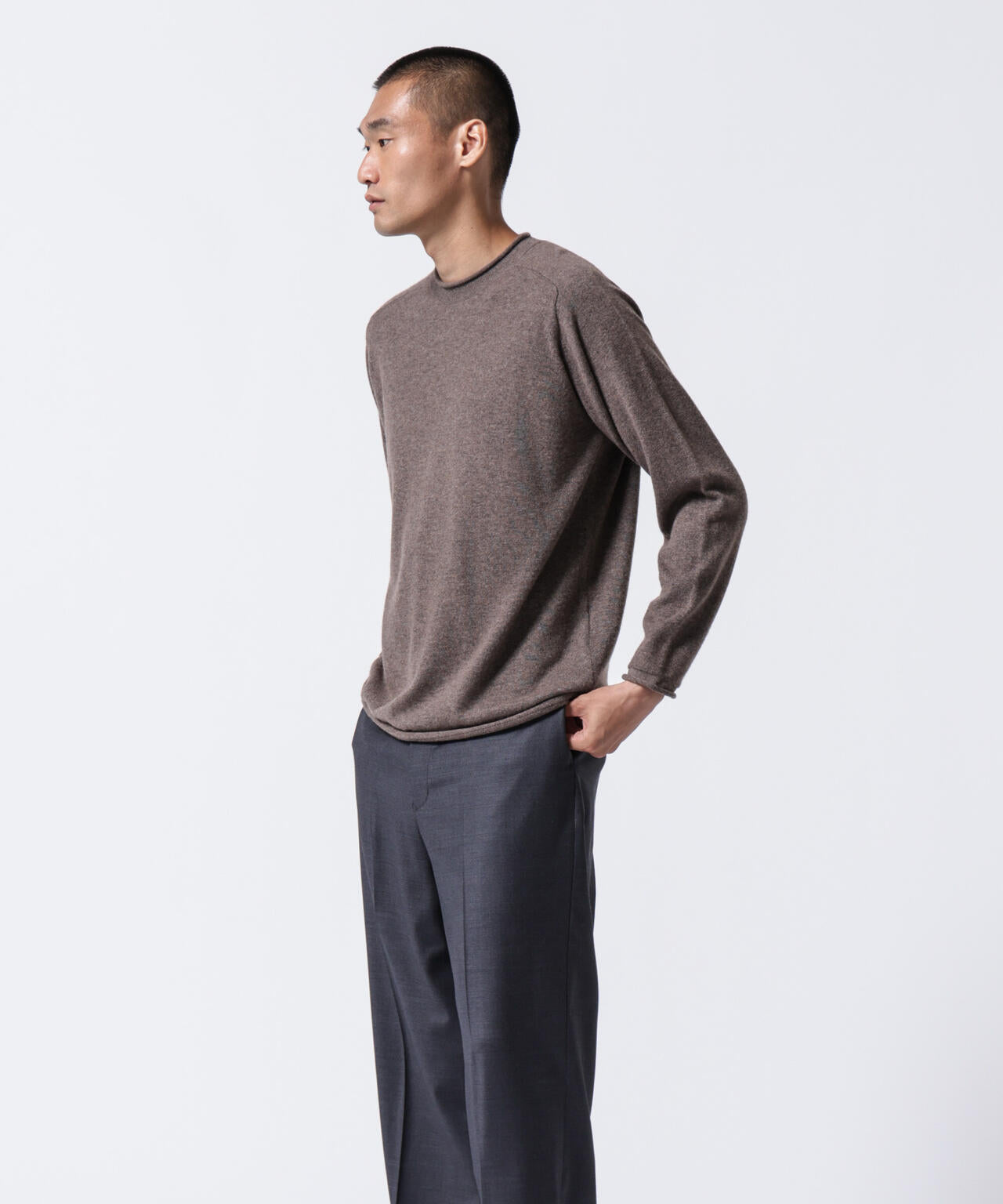 ASSEMBLANC (アッサンブロン)」カシミヤ ブレンド リラックス セーター