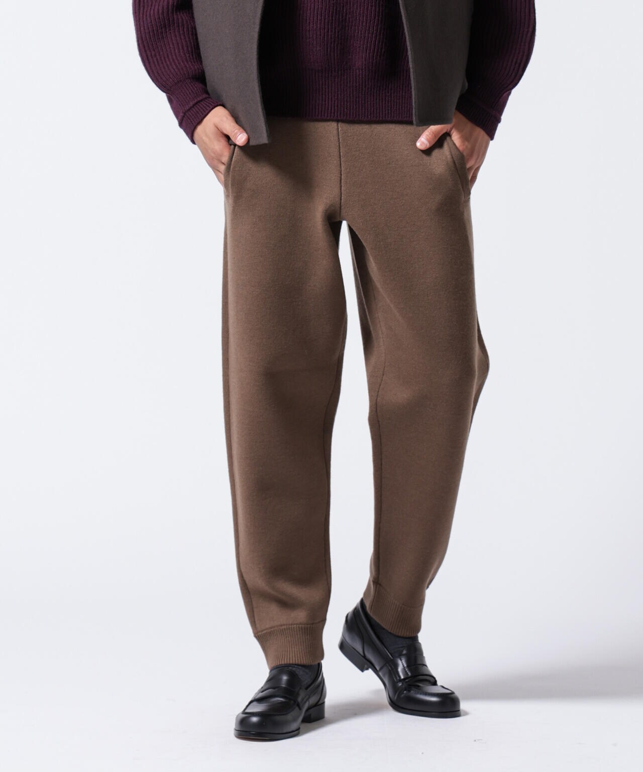 ナノユニバース（NANO universe）/「ASSEMBLANC」接結ウールニットパンツ ASSEMBLANC (アッサンブロン) ｣ 接結 ウール ニット パンツ