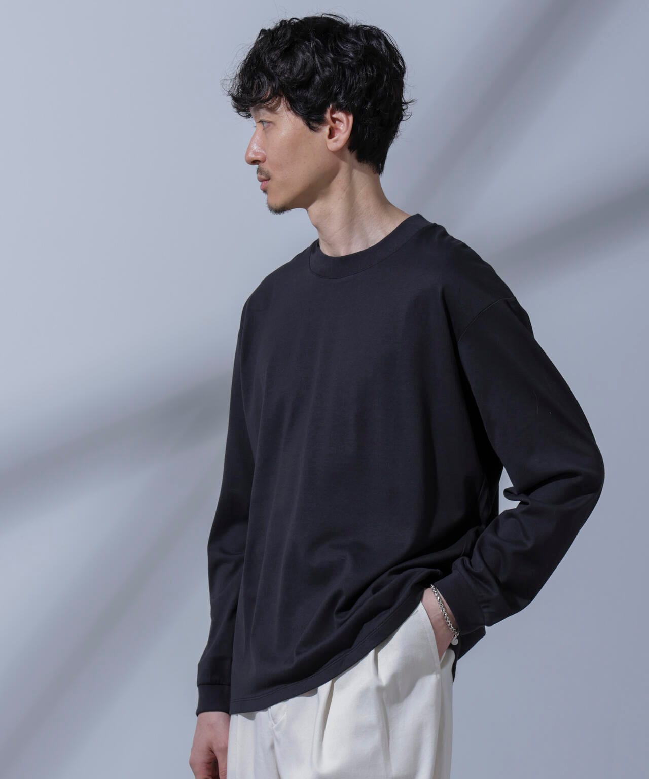Anti Soaked(R) 汗染み防止 ビッグTシャツ 長袖 Anti Soaked(R) ( アンチソーキッド ) 汗染み防止 ビッグ T