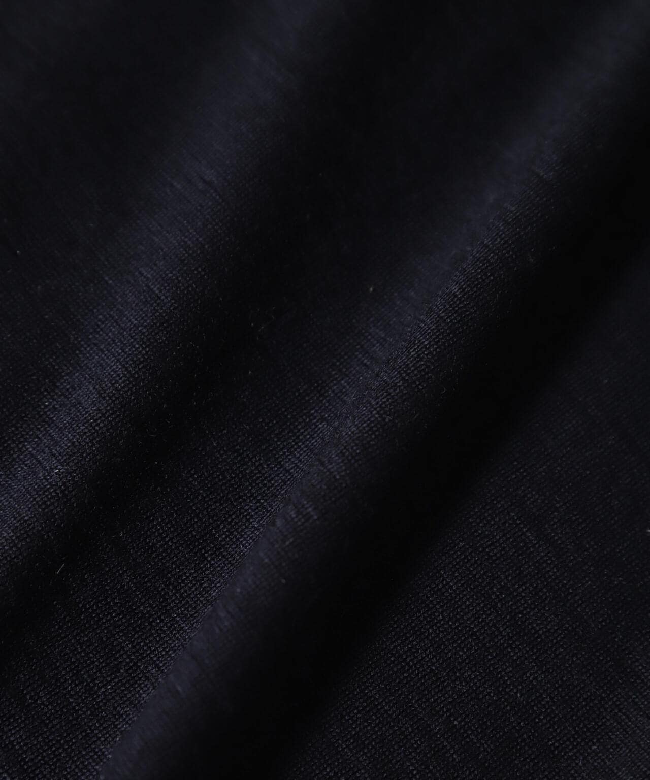 100% ウォッシャブル ウール 」クルーネック ロング Tシャツ