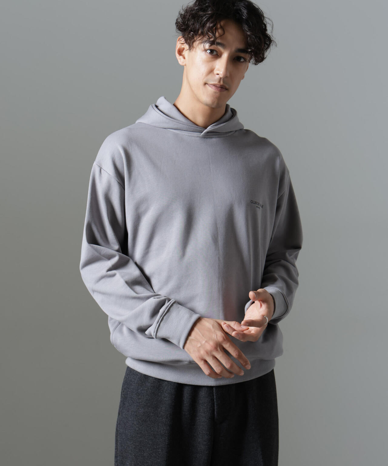 ｢NJ/CLUB｣PARKSTOCK プリントスウェットパーカー 6684223228