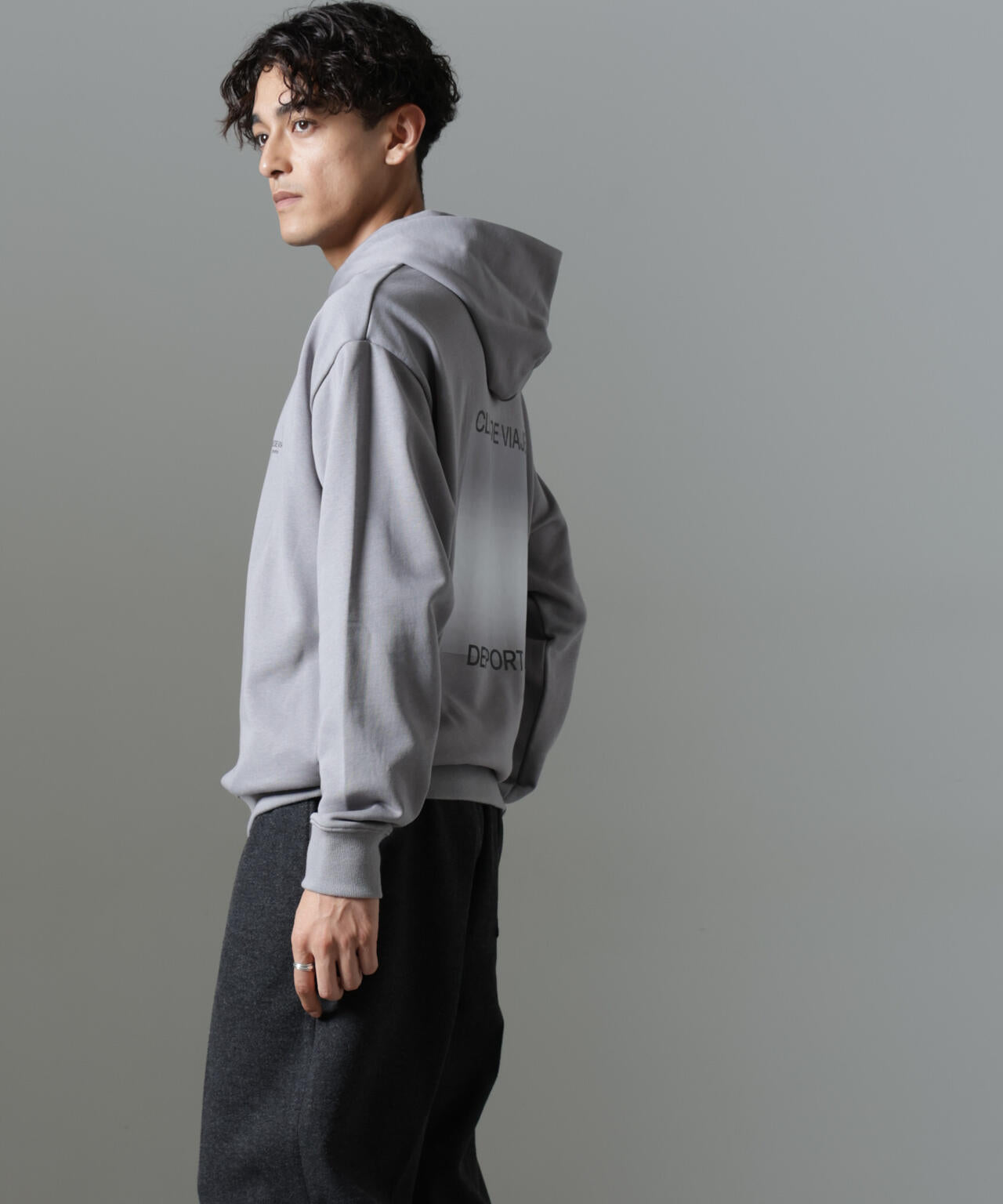 ｢NJ/CLUB｣PARKSTOCK プリントスウェットパーカー 6684223228