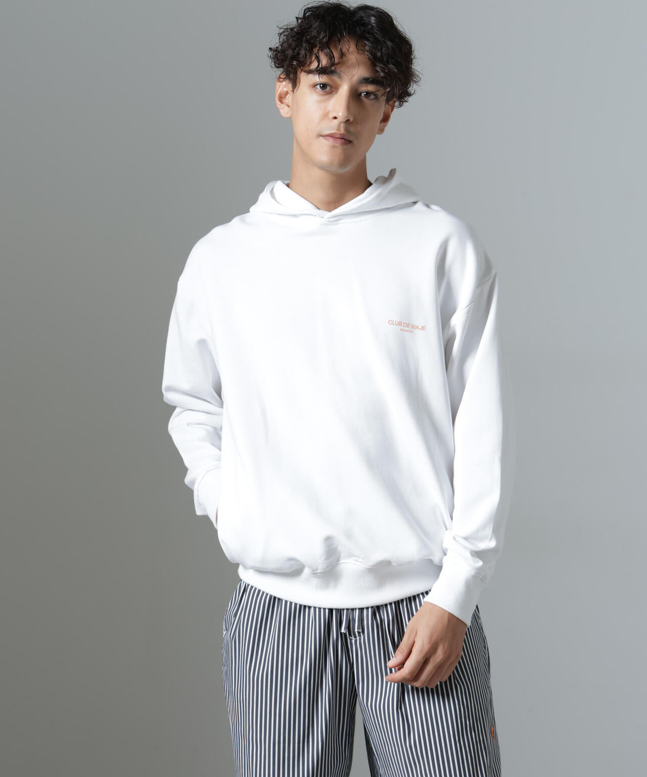 ｢NJ/CLUB｣PARKSTOCK プリントスウェットパーカー 6684223228