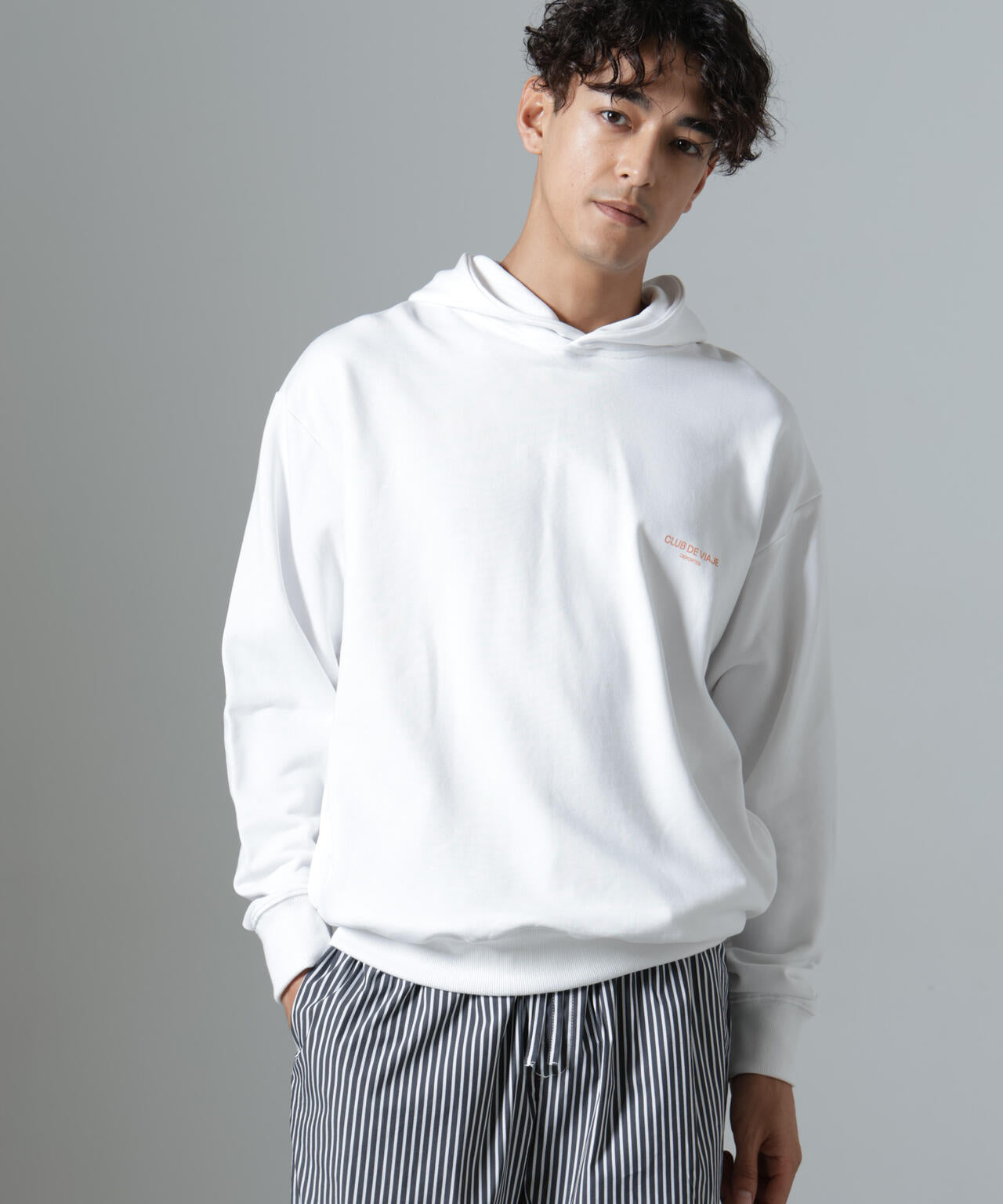 ｢NJ/CLUB｣PARKSTOCK プリントスウェットパーカー 6684223228